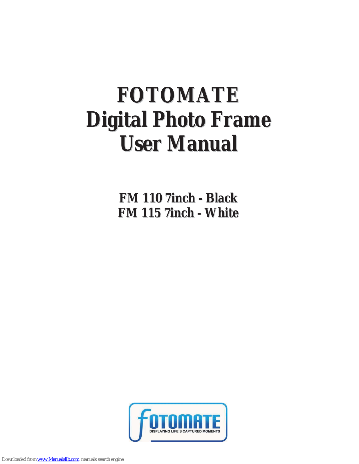 Fotomate FM 110, FM 115 User Manual