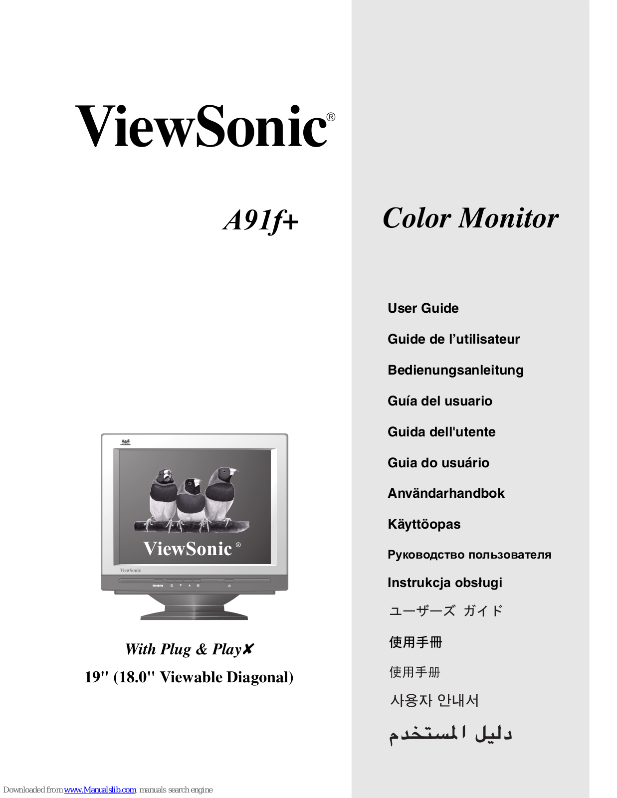 ViewSonic A91FPlus, A91f - 19