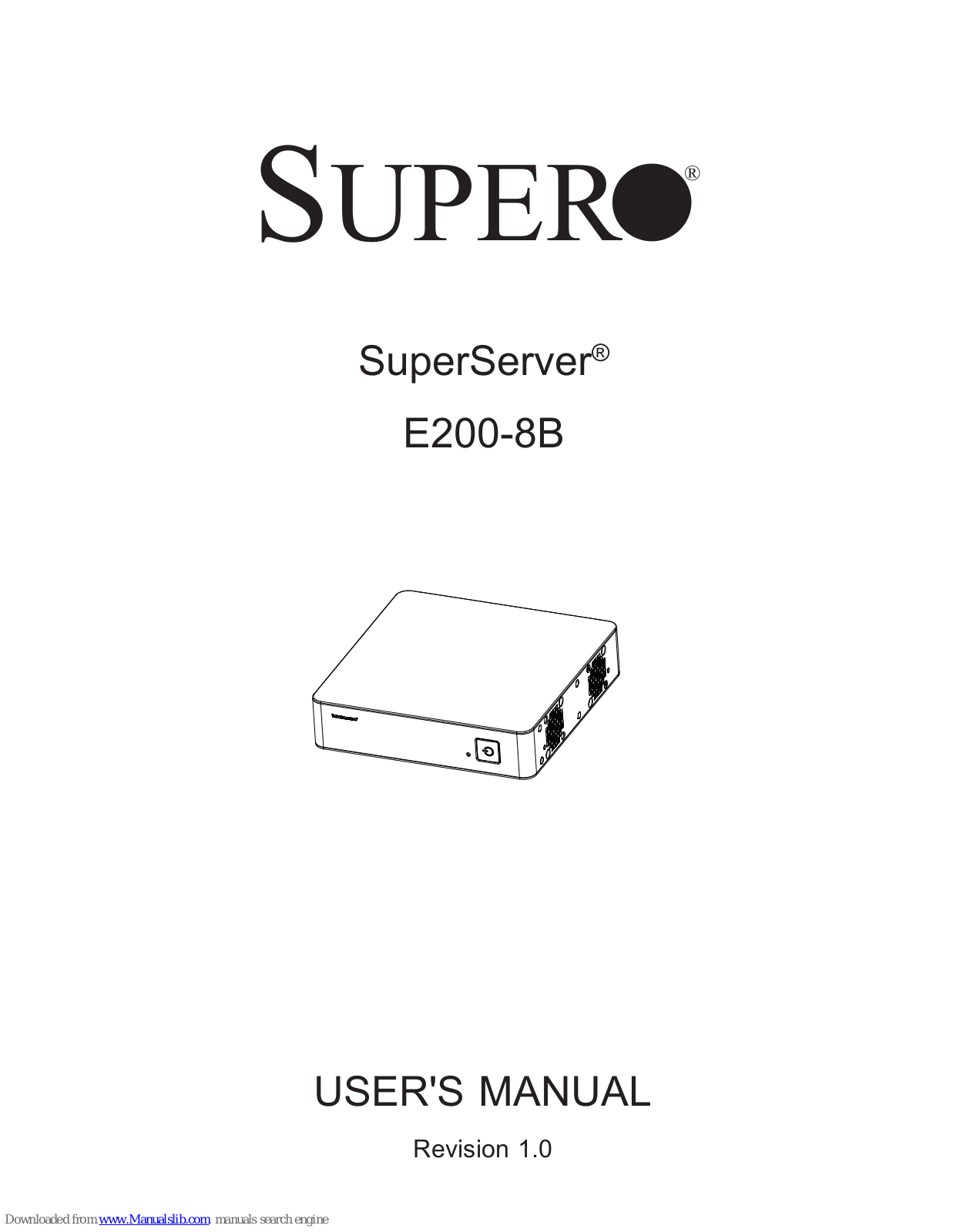 Supero SuperServer E200-8B User Manual