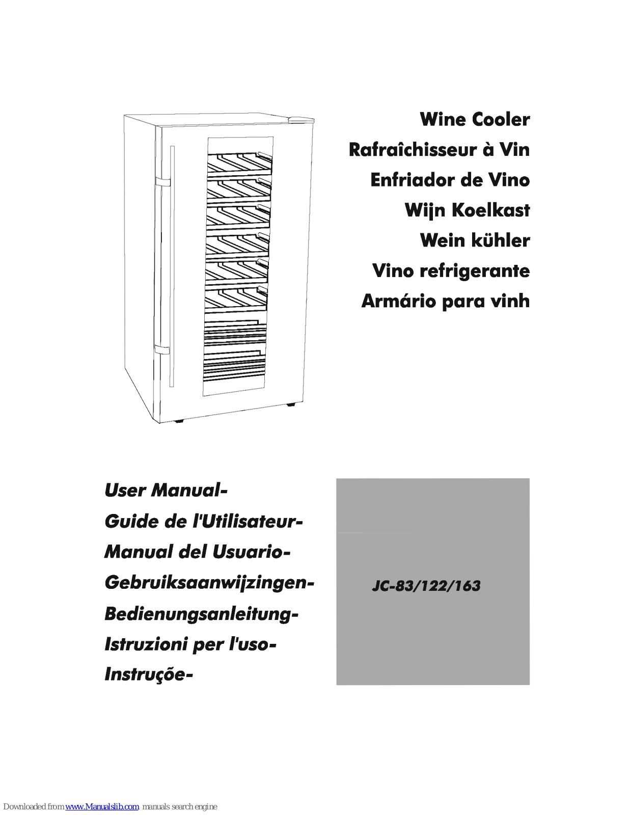 Haier JC-163, JC-122, JC-83 User Manual