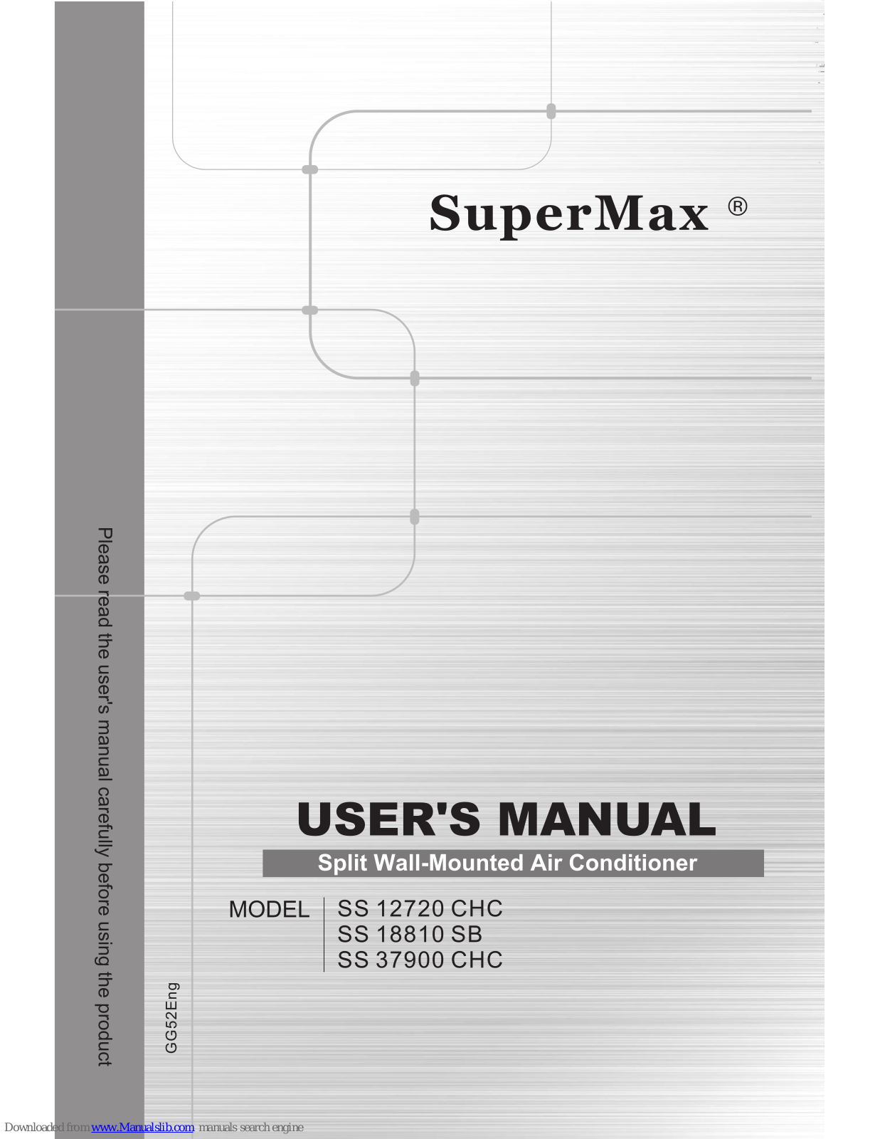 SuperMax SS 12720 CHC, SS 37900 CHC, SS 18810 SB User Manual