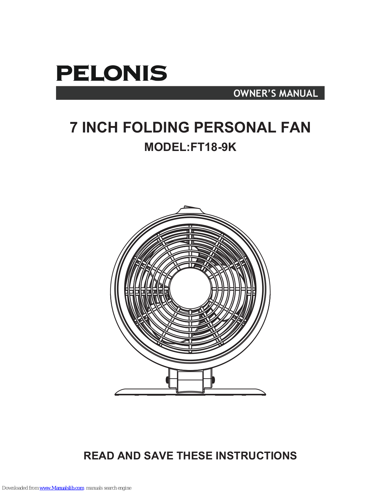 Pelonis FT18-9K Owner's Manual