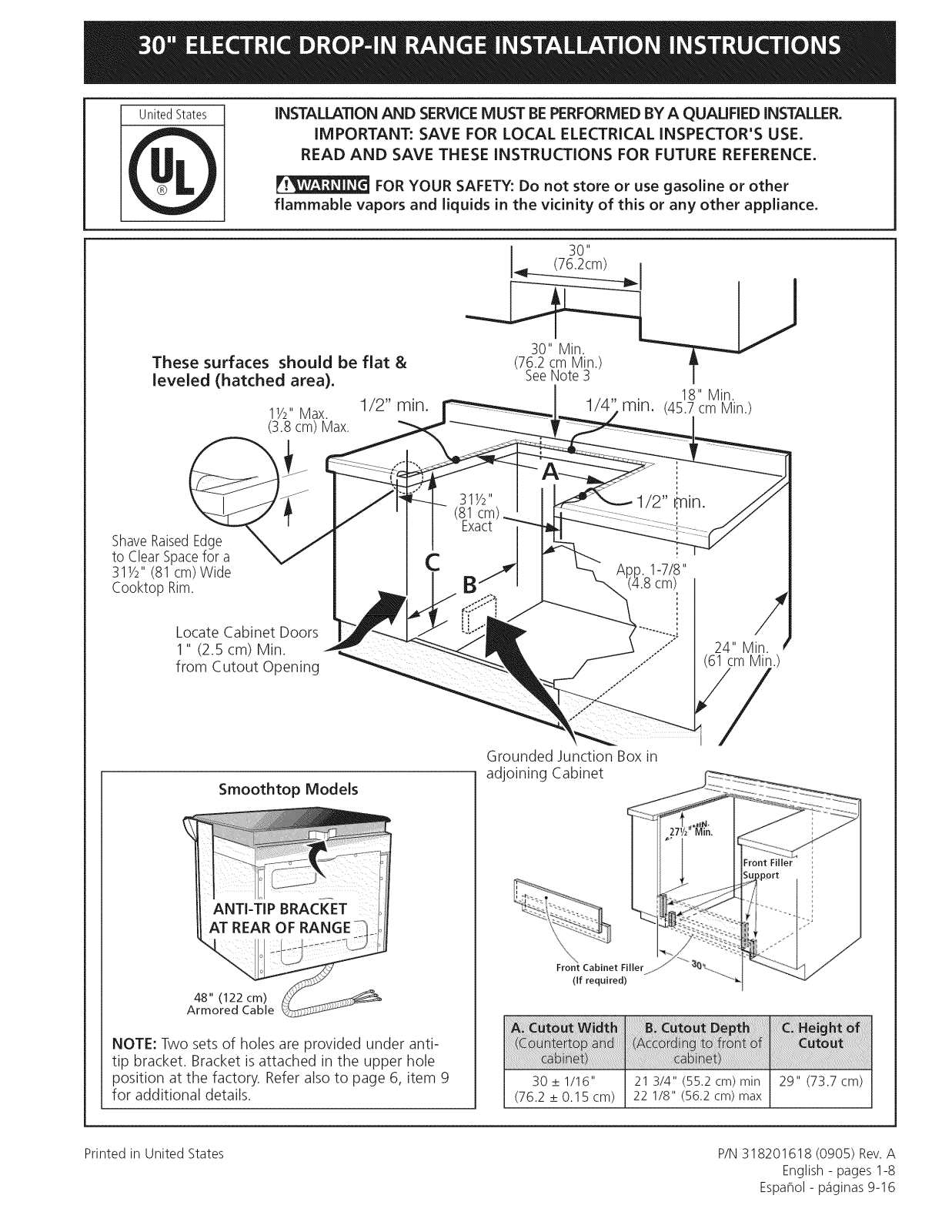 Kenmore 79045599903, 79045592901, 79045592902, 79045592903, 79045594900 Installation Guide - ManualMachine.com