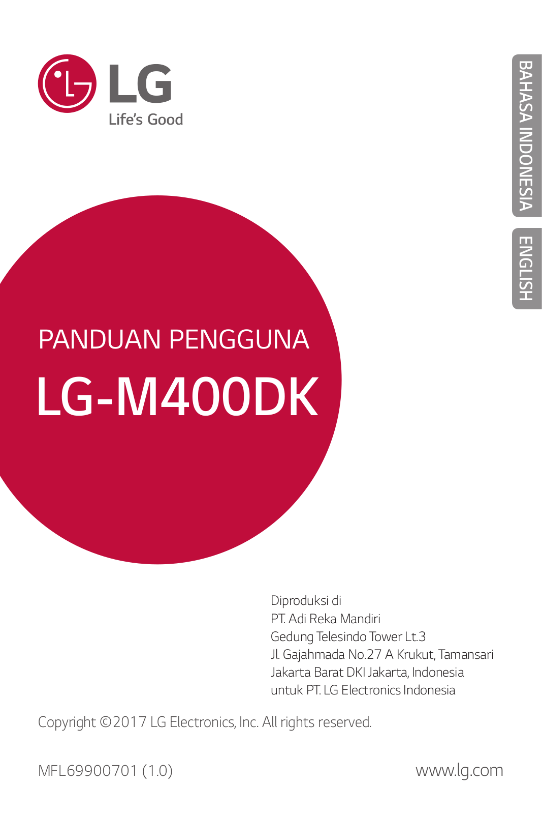 LG LGM400DK Owner’s Manual