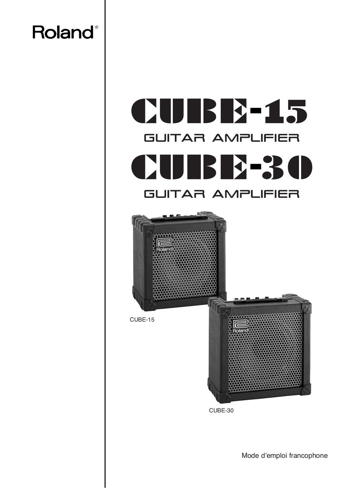 ROLAND CUBE-15 User Manual