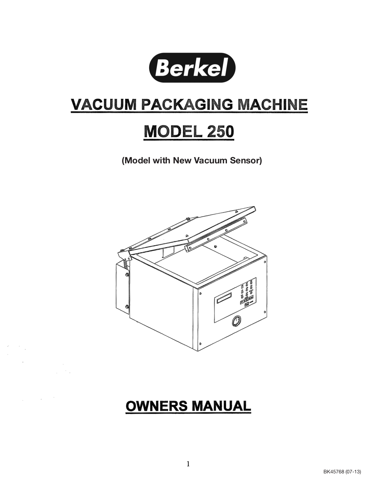 Berkel 250 User Manual