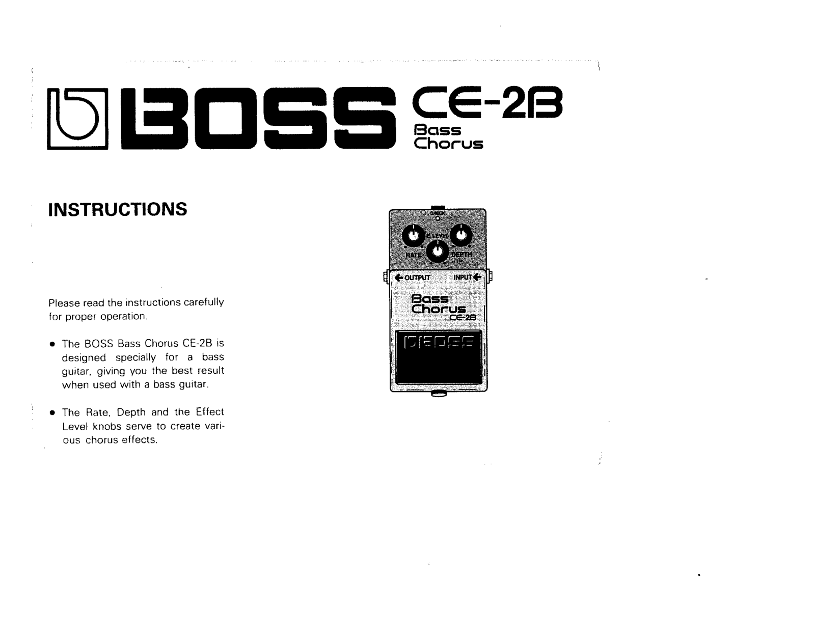 Roland Corporation CE-2B Owner's Manual