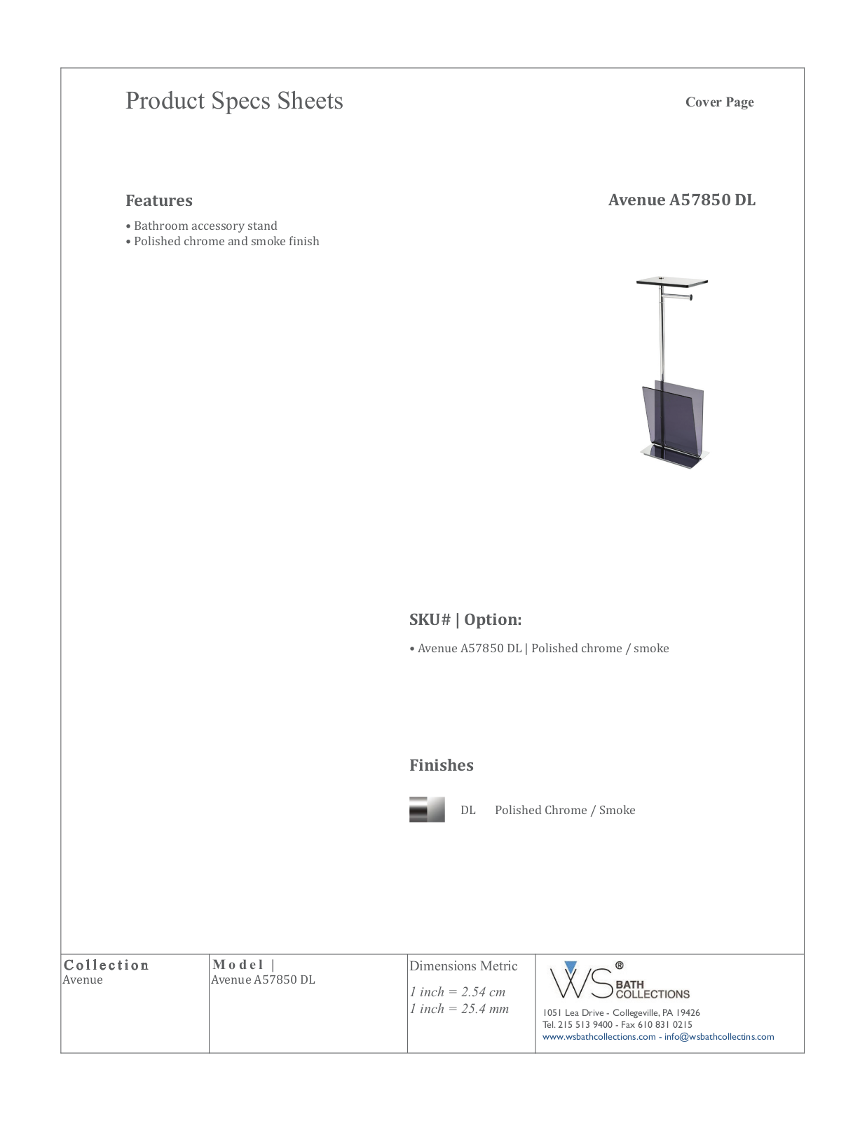 WS Bath Collections WSO3422 Specifications - ManualMachine.com
