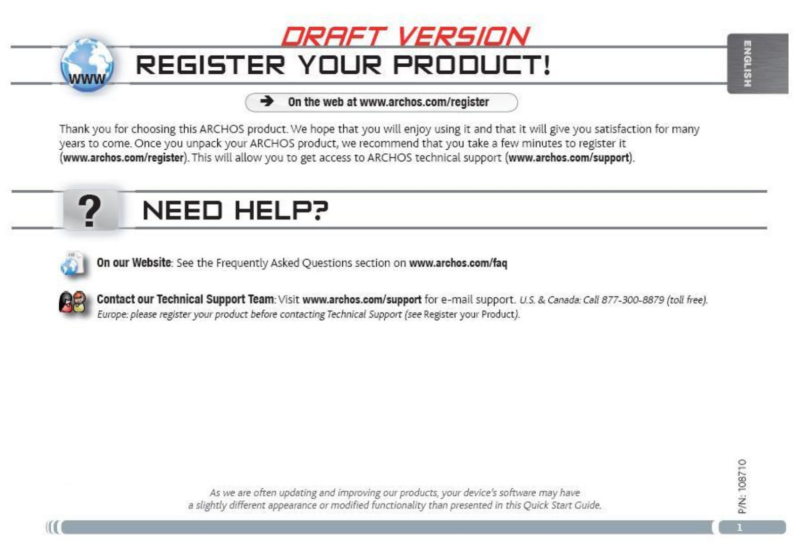 Archos 7800 User Manual