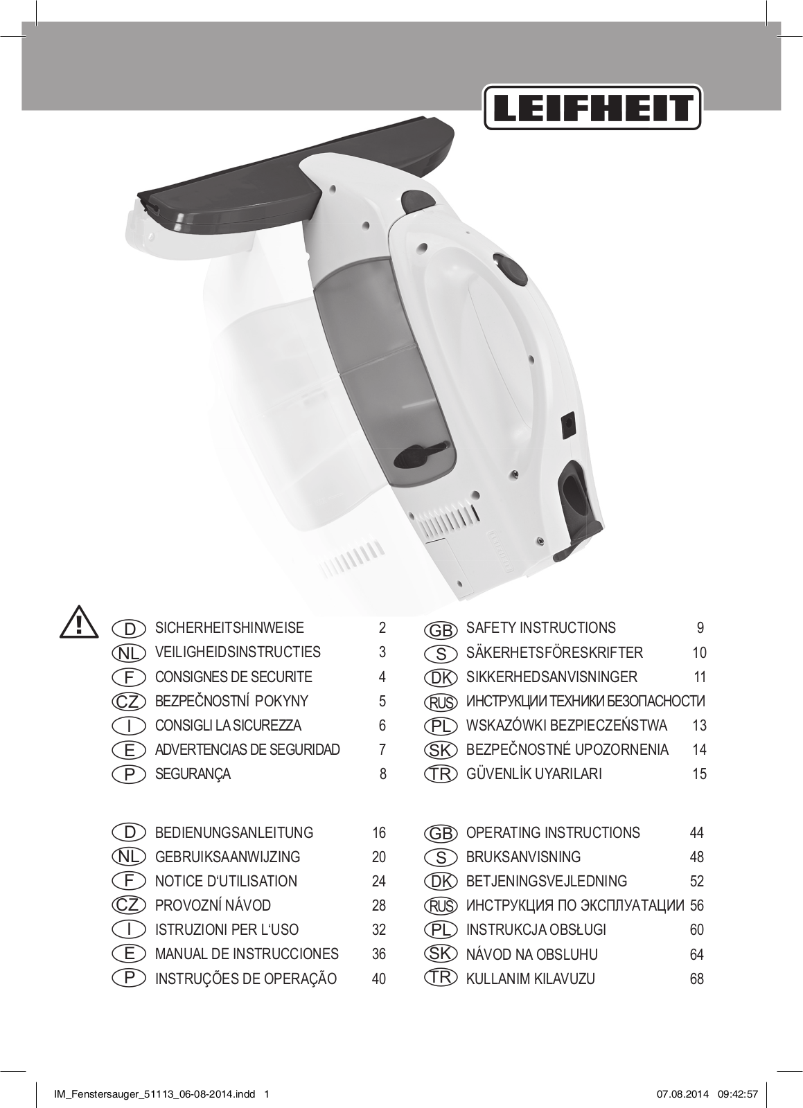 Leifheit 51147 operation manual