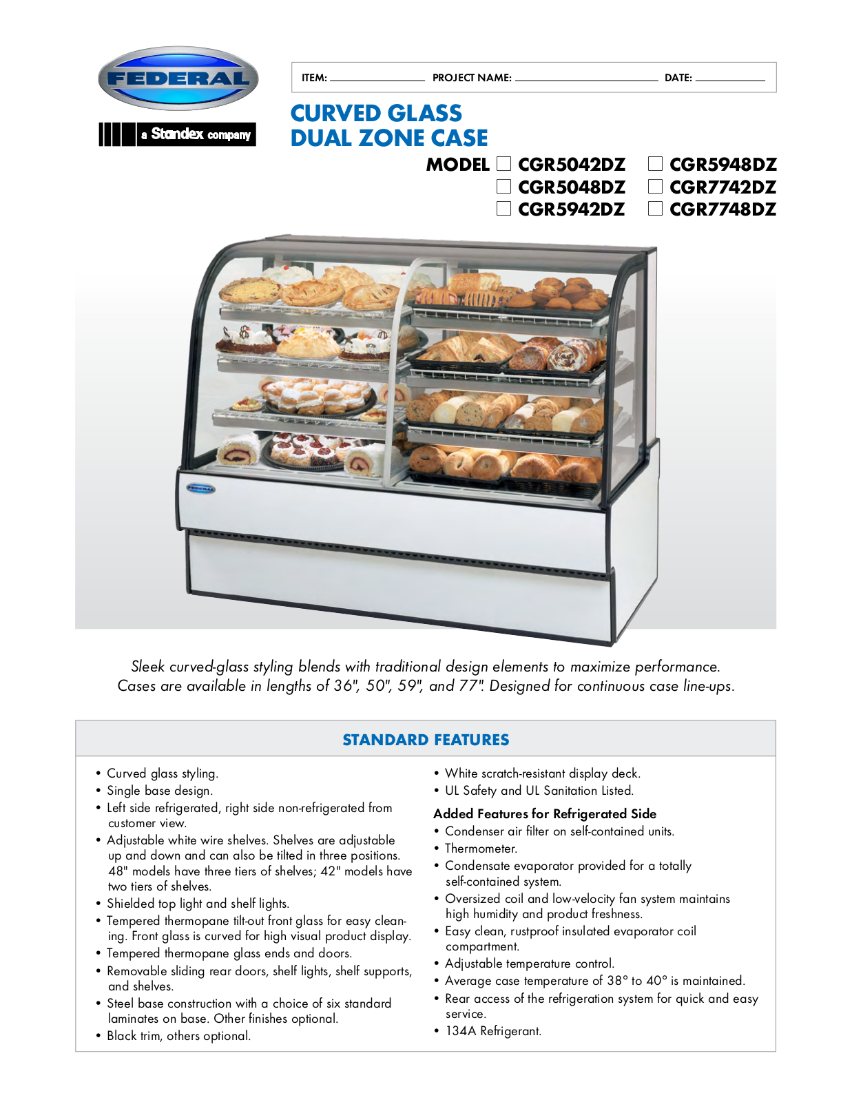 Federal Industries CGR5042DZ User Manual