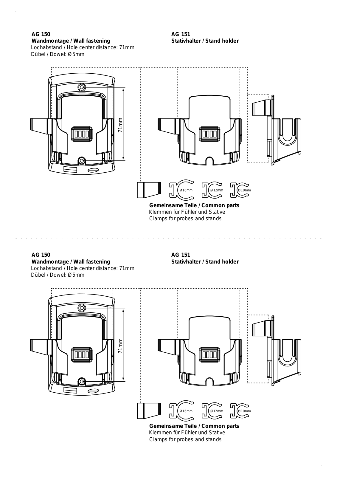 ebro AG 150, AG 151 User manual