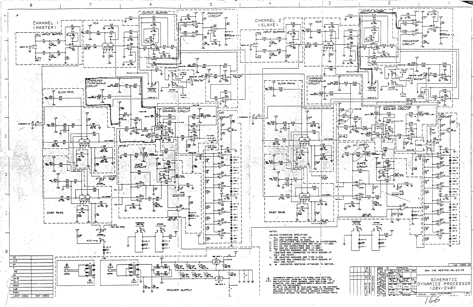 Dbx 166 Schematic