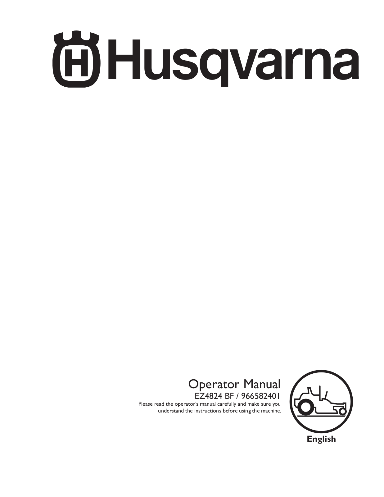 Husqvarna EZ4824 BF User Manual