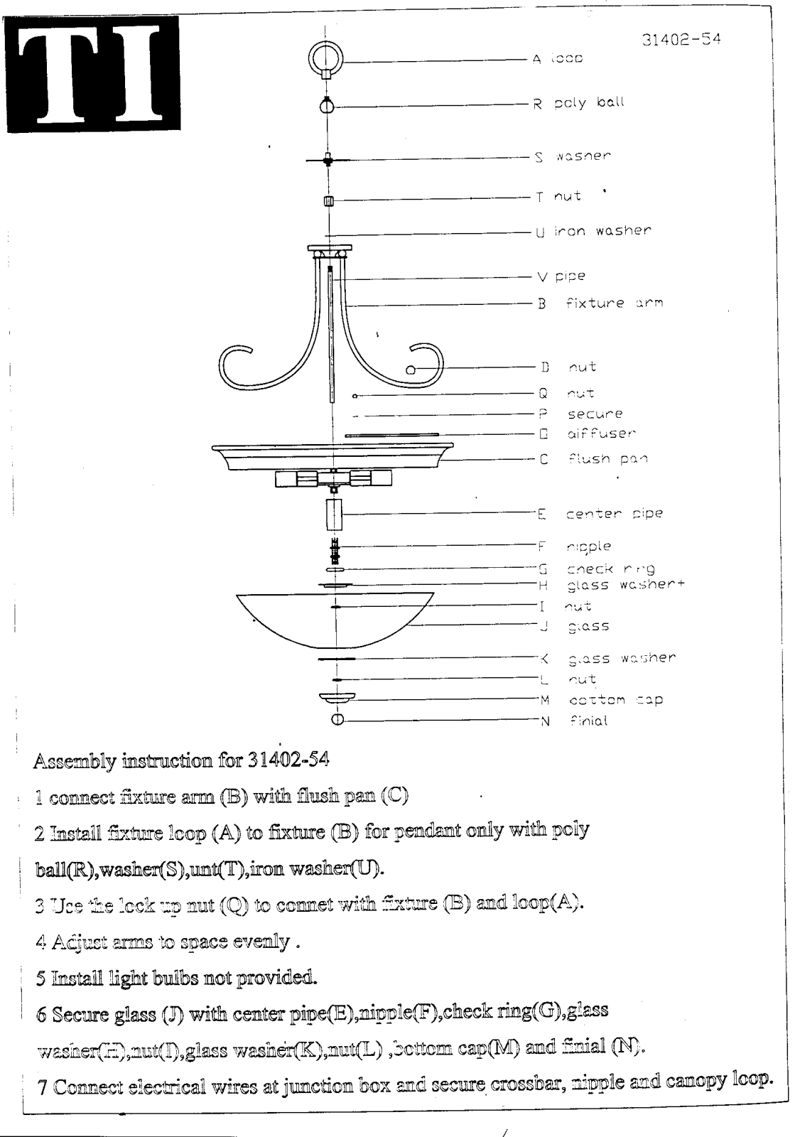 Triarch 31402-54 User Manual