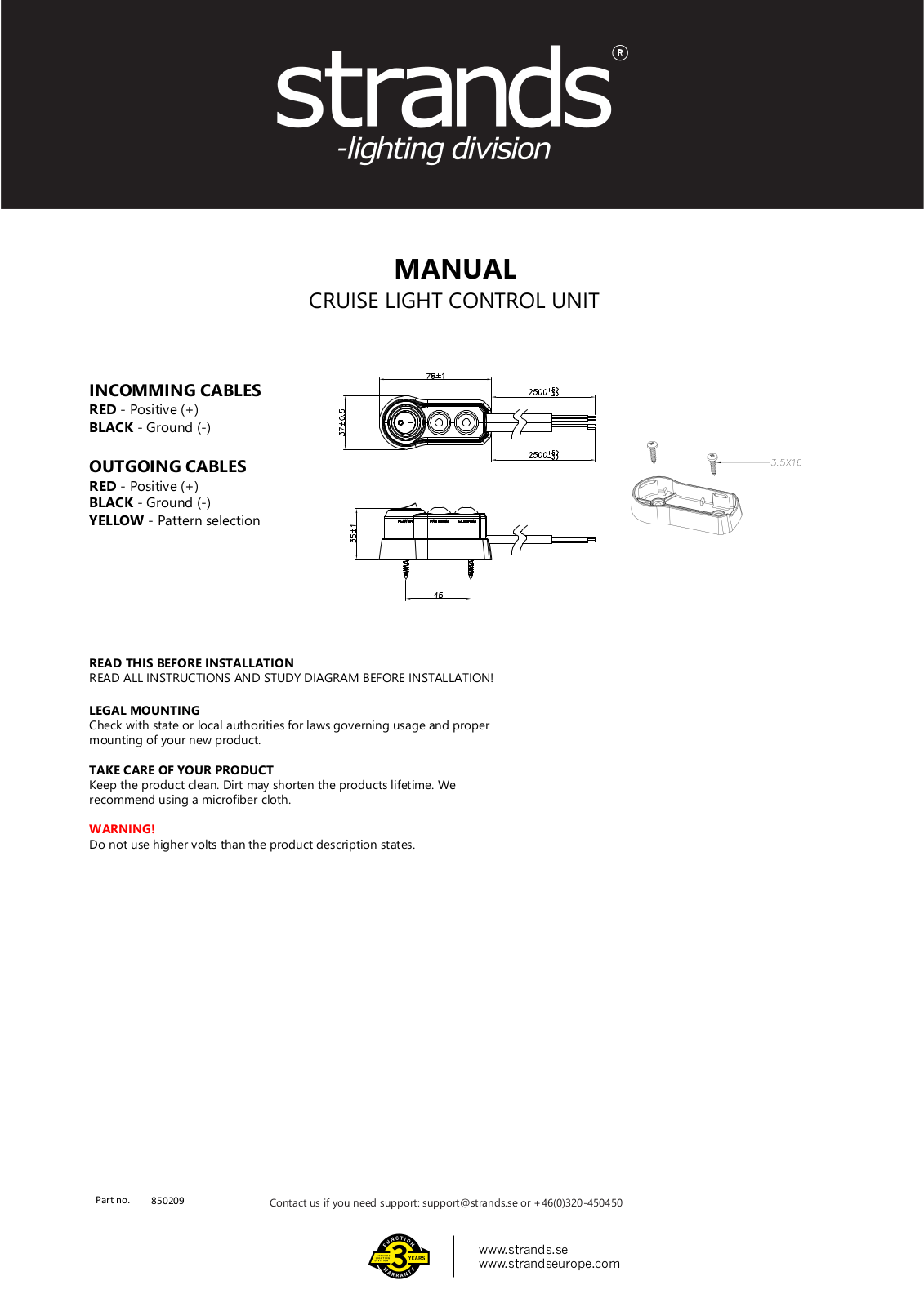 Strands 850209 User guide - ManualMachine.com