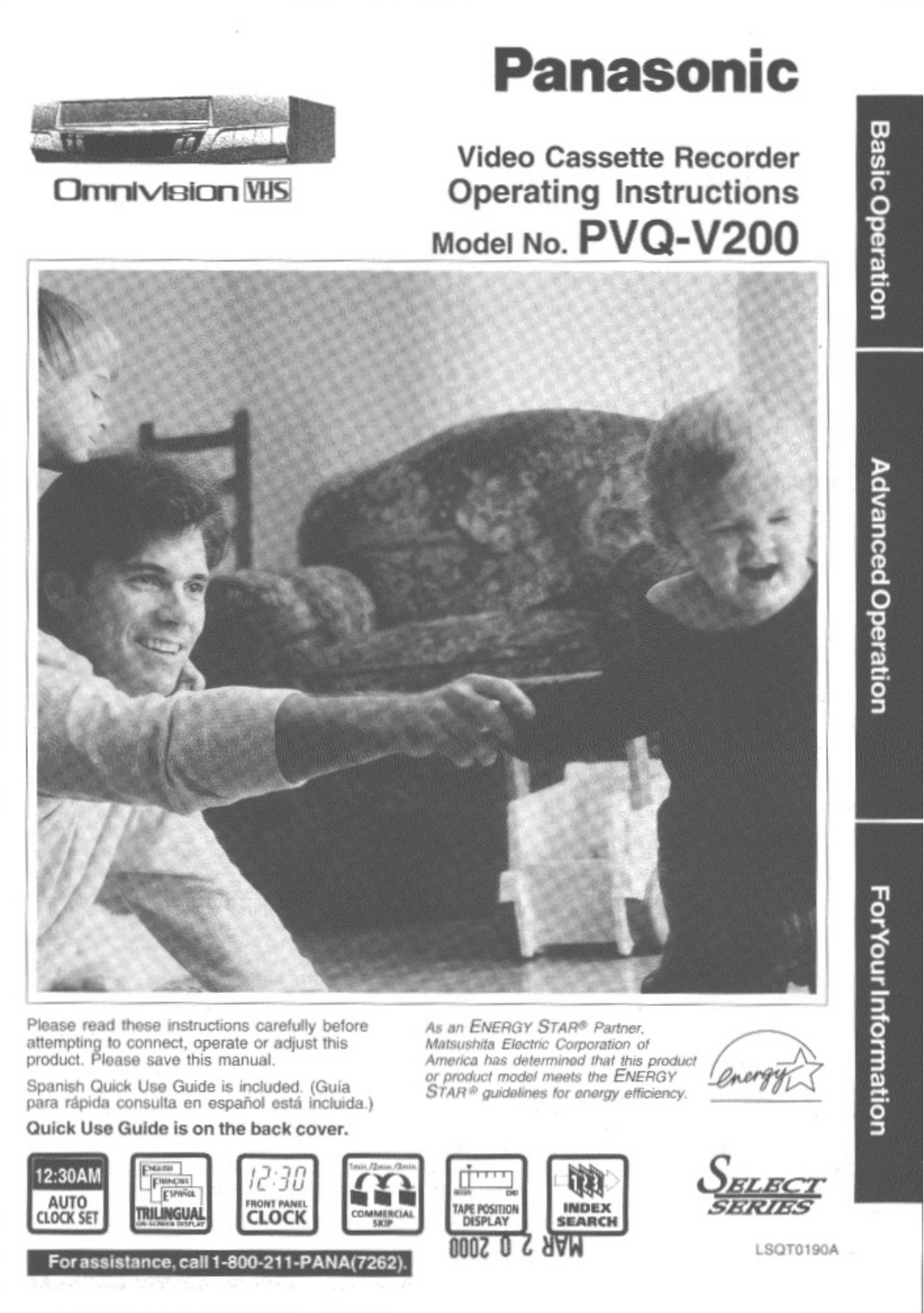 Panasonic PV-QV200 User Manual