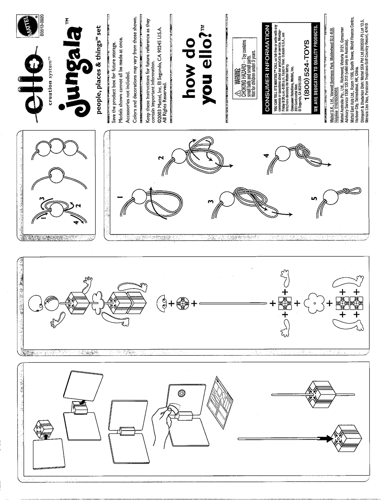 Fisher-Price B3513, B4536 Instruction Sheet