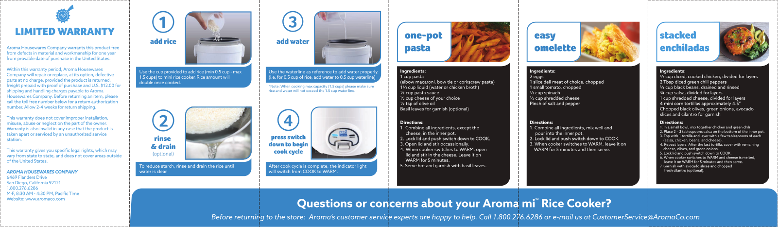 Aroma MRC-903 User Manual