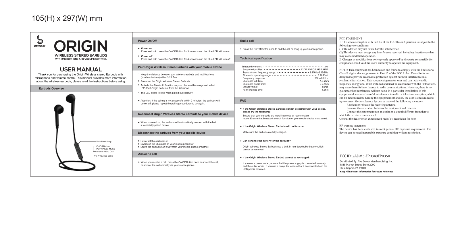 Zeeva EP0349EP0350 User Manual