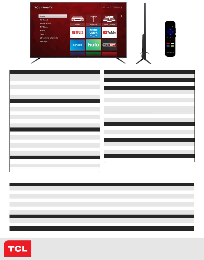 TCL 613, 617 User Manual