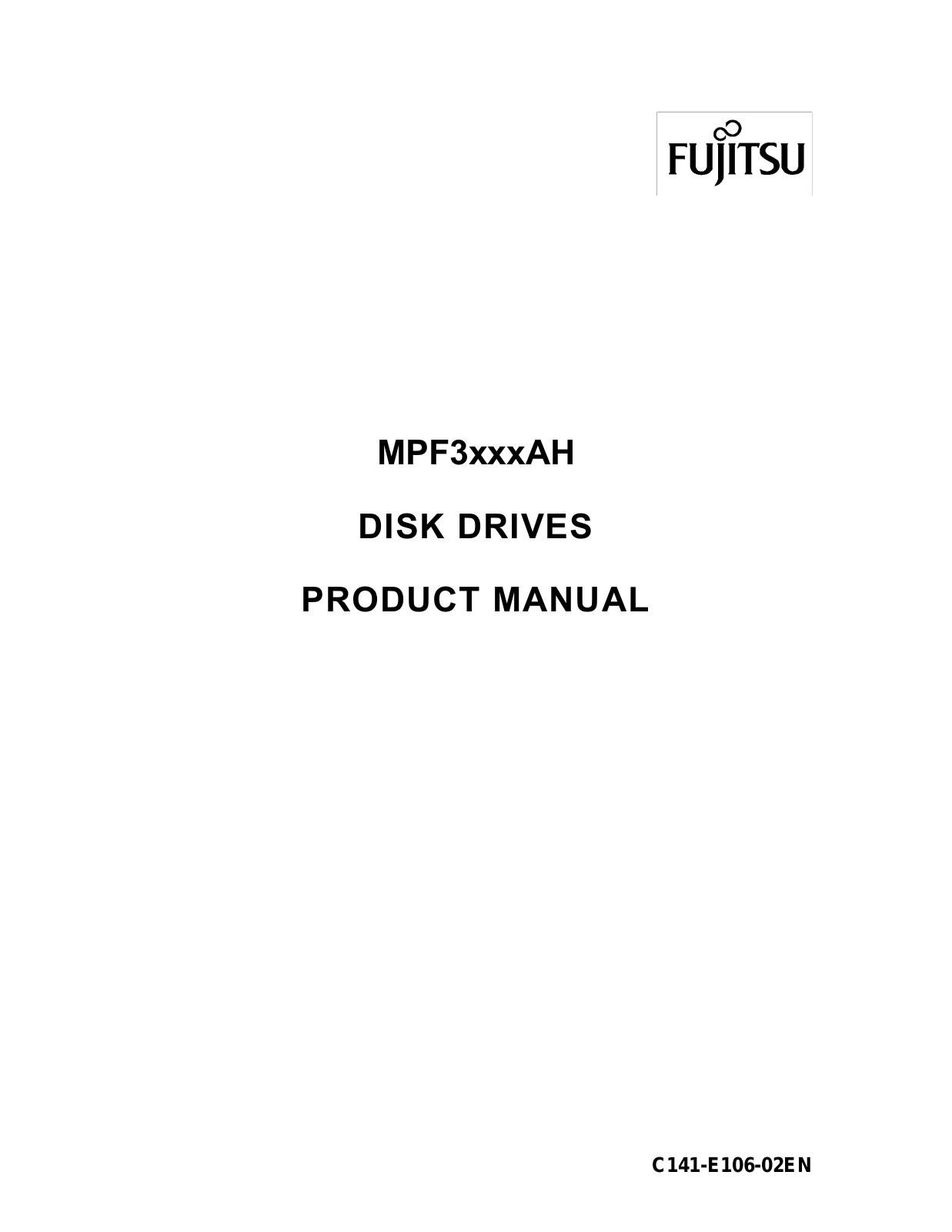 Fujitsu MPF3XXXAH User Manual