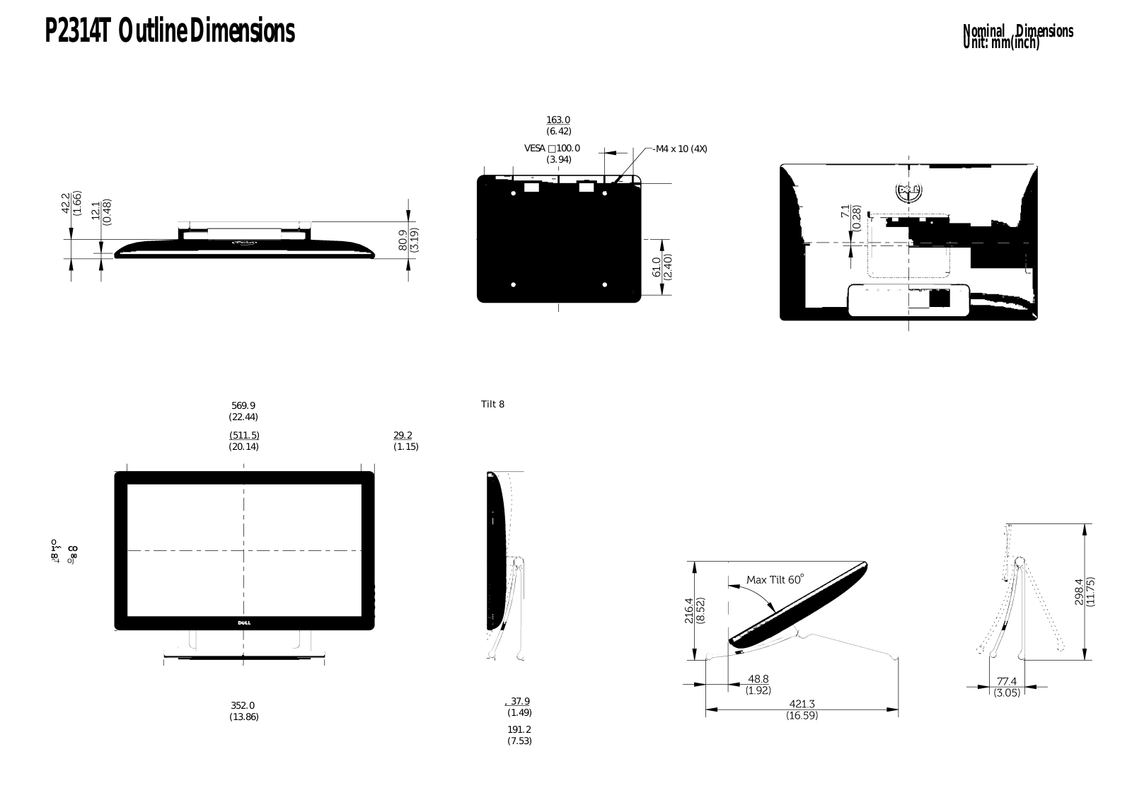 Dell P2714T User Manual