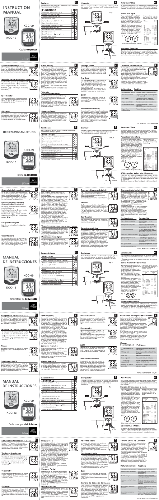 Kellys KCC-13 User Manual