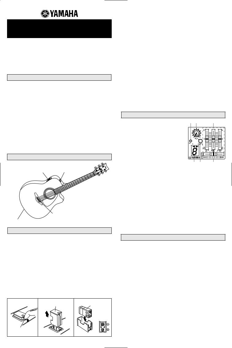 Yamaha FGX700SC, FGX720SC, FSX720SC, FSX700SC User Manual