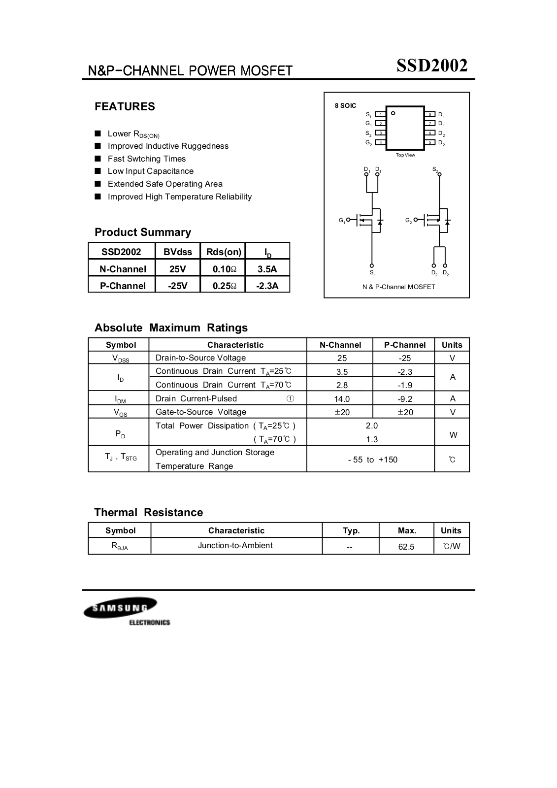 Samsung ssd2002 Datasheet - ManualMachine.com