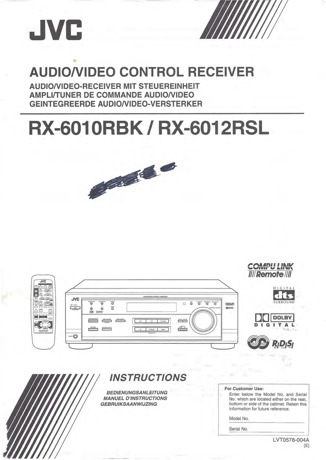 JVC RX-6012R User Manual