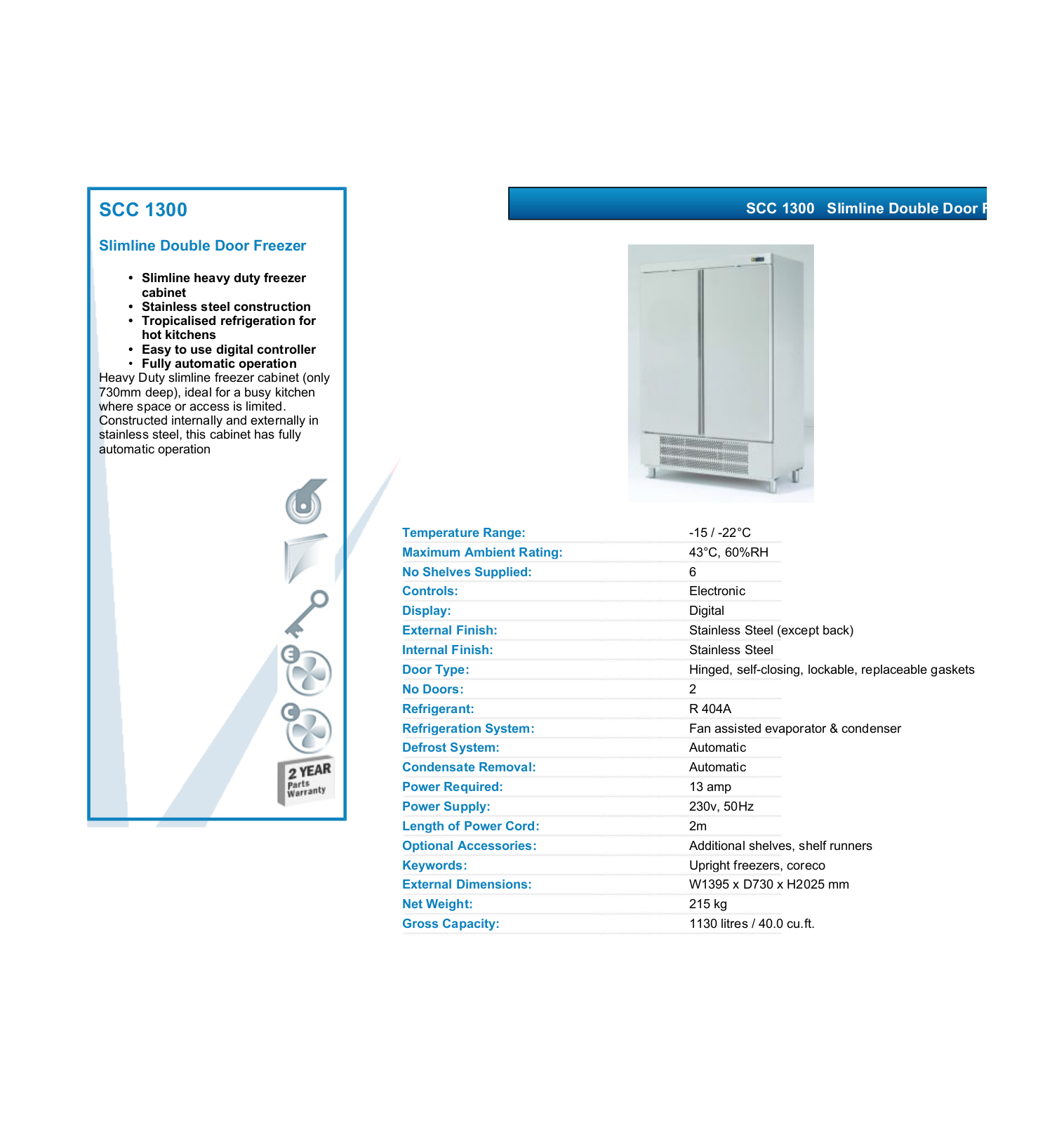 Valera SCC 1300 DATASHEET