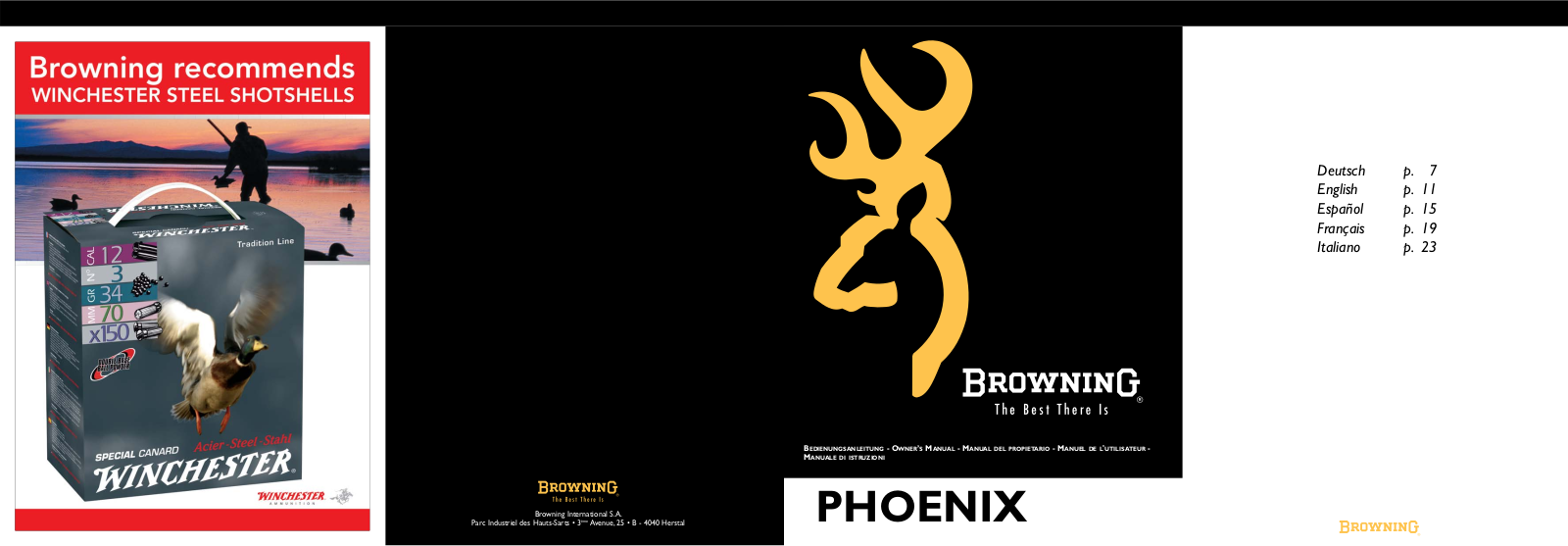 BROWNING PHOENIX User Manual