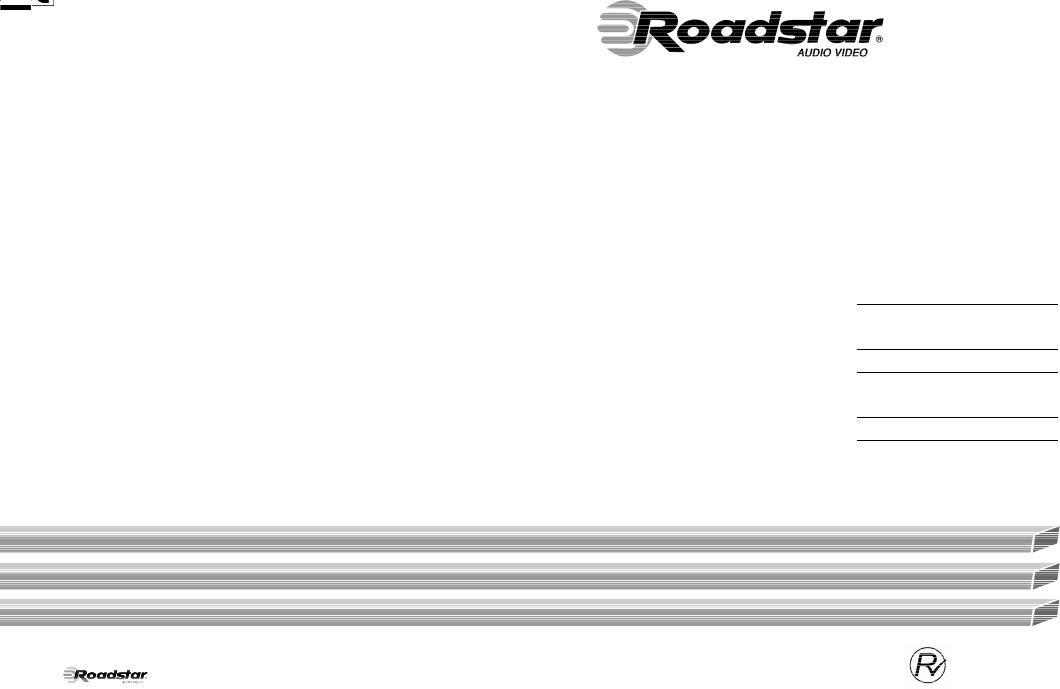 Roadstar TTR-8633 Instruction Manual