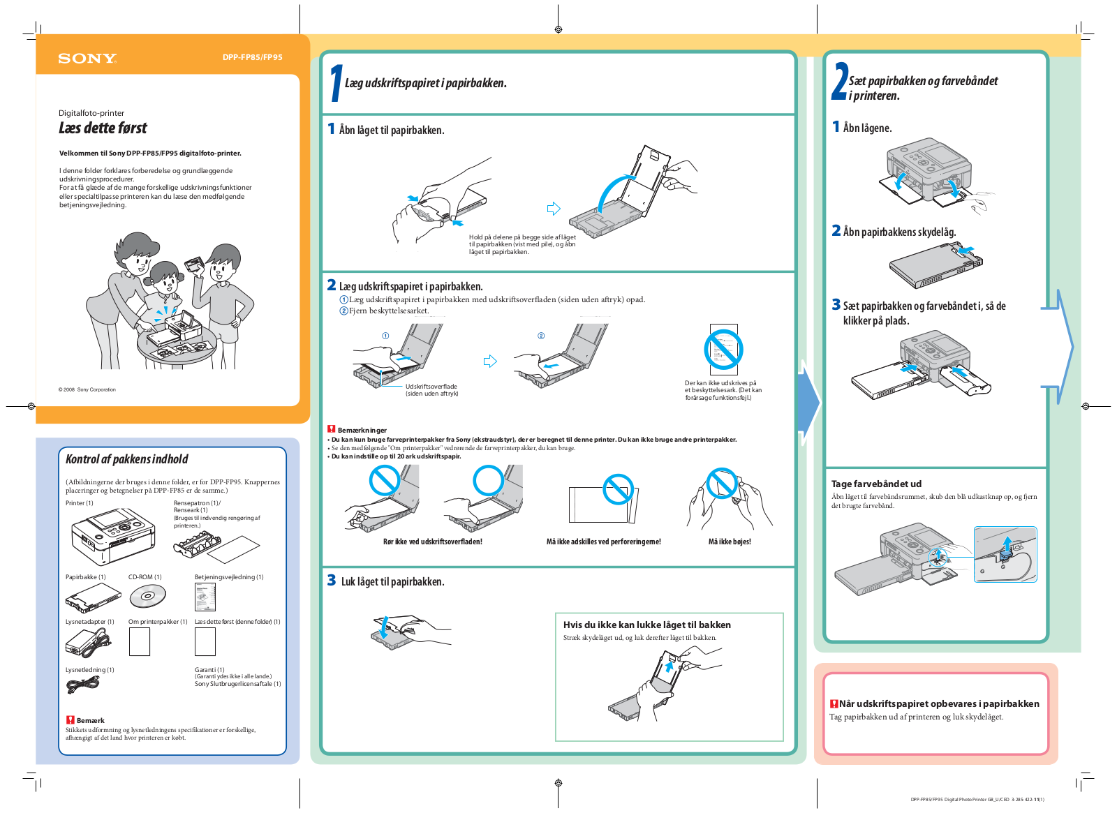 Sony DPP-FP85 User Manual