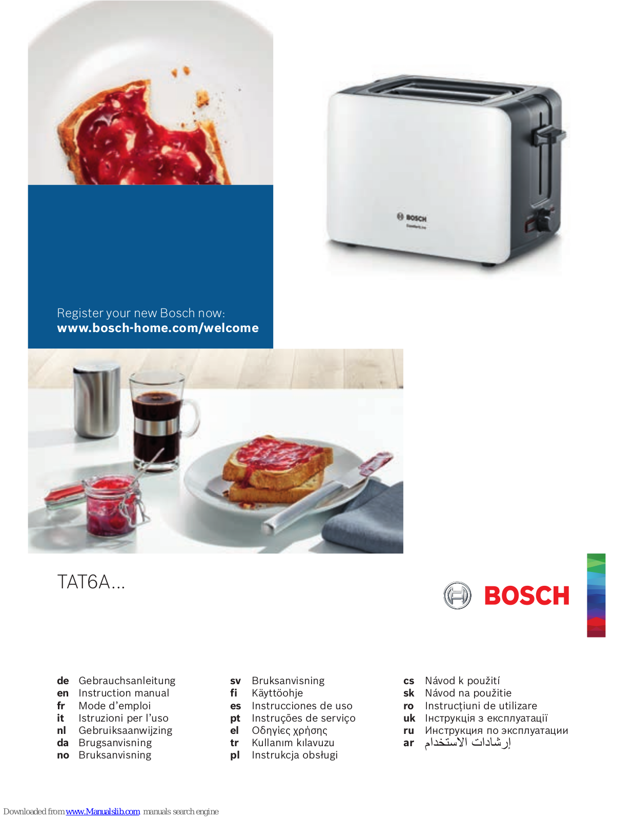 Bosch TAT6A Instruction Manual