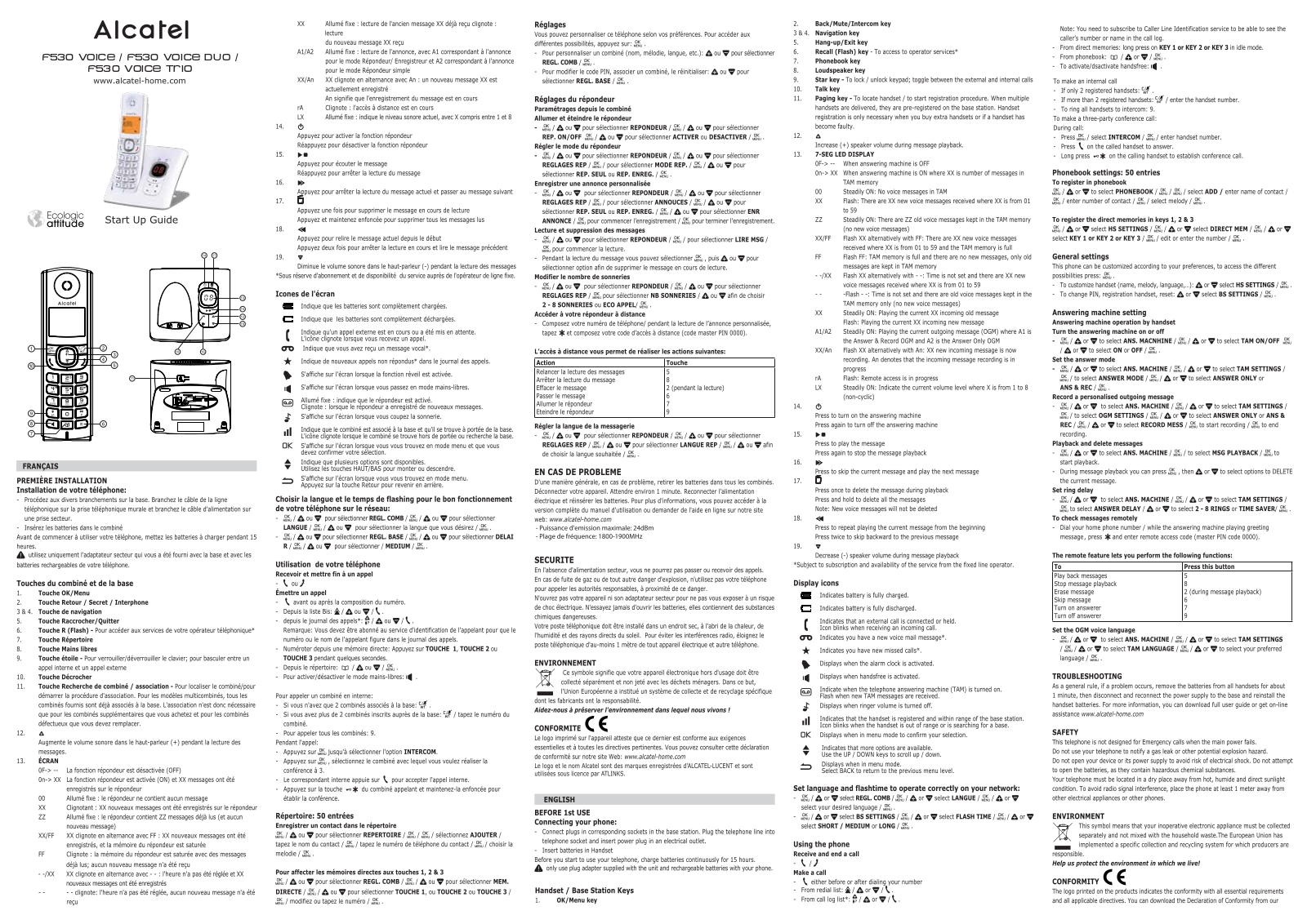 ALCATEL F530 User Manual