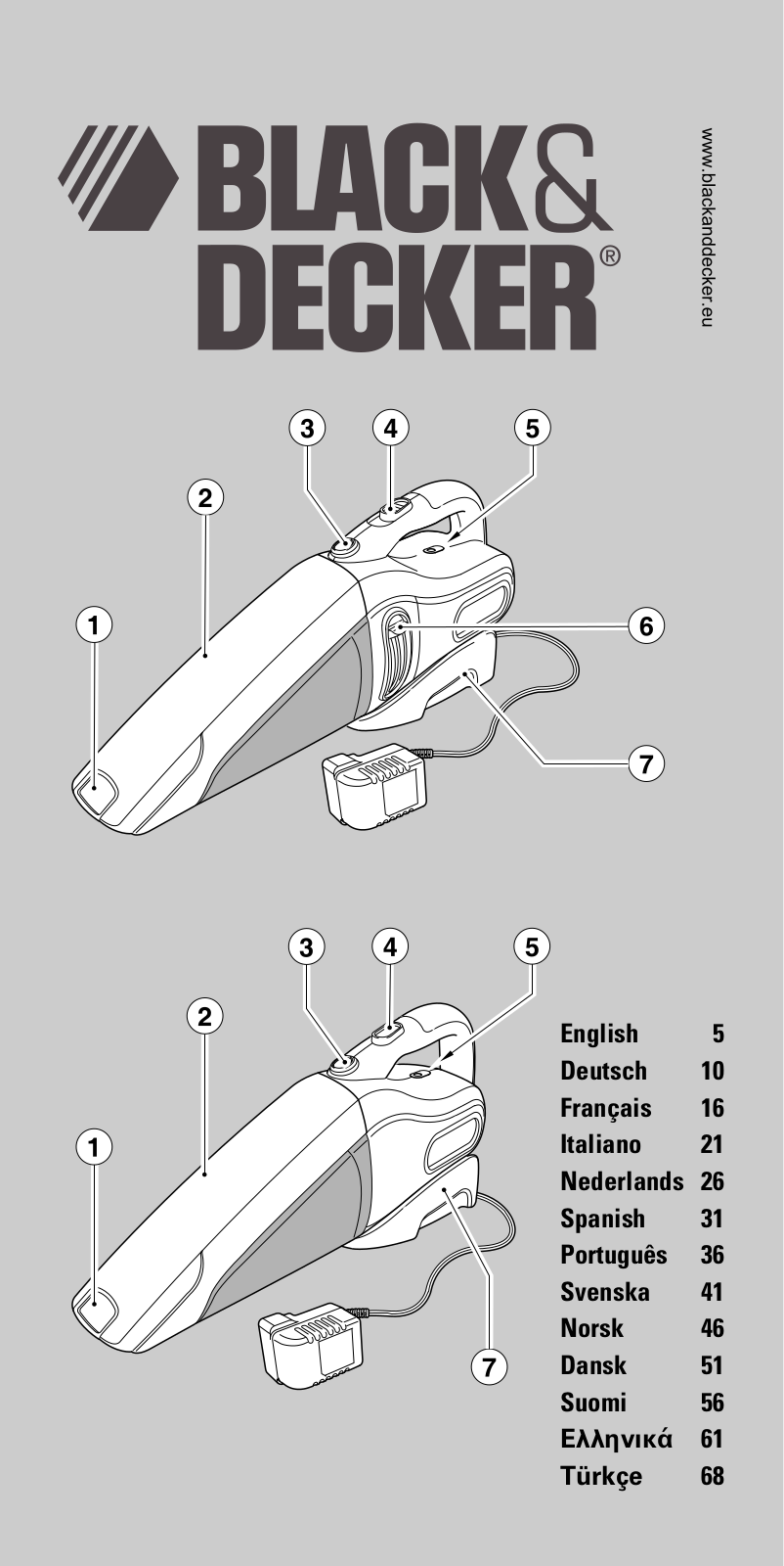 BLACK & DECKER DV6005 User Manual