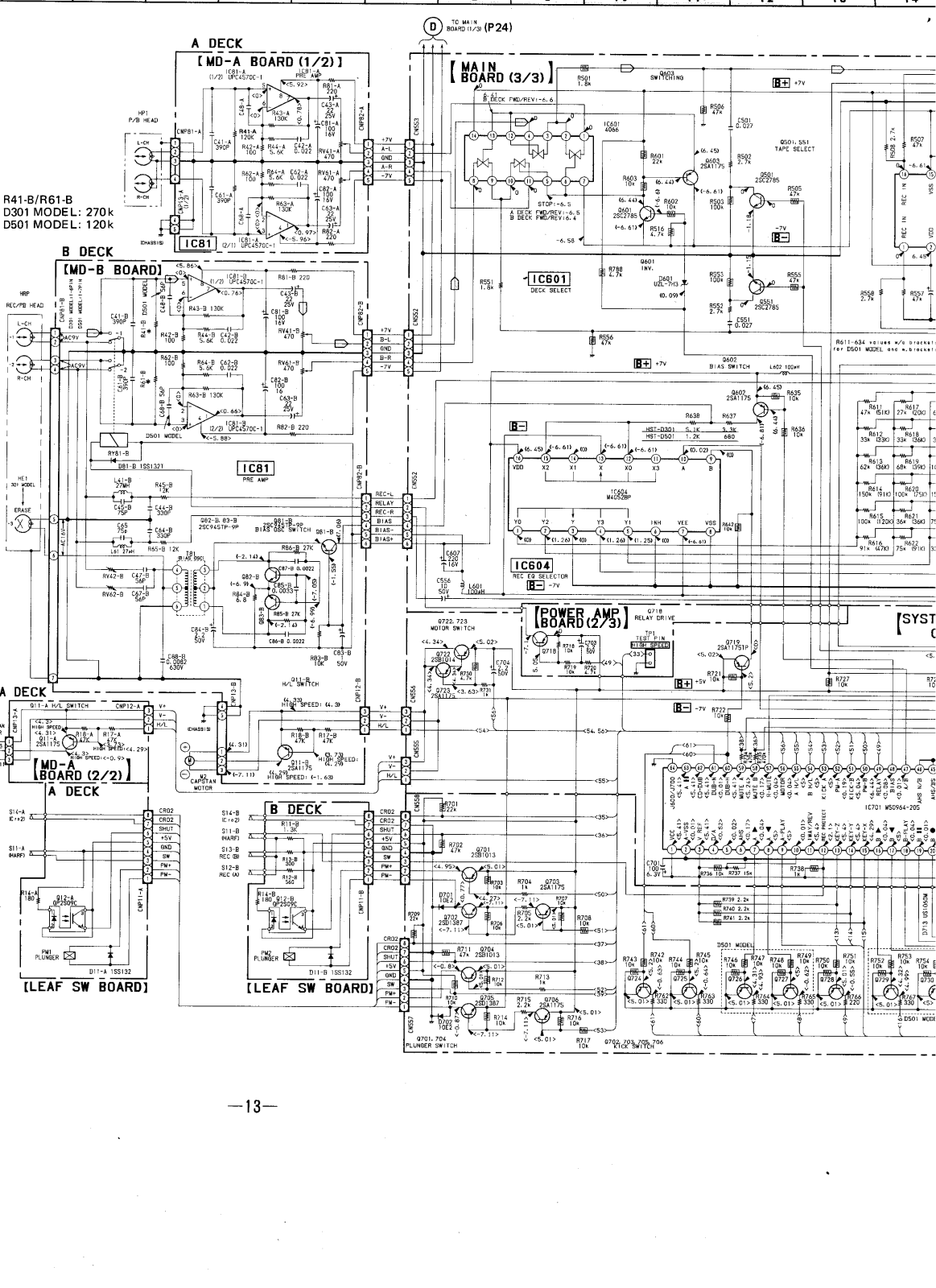 Sony HSTD-301 Schematic