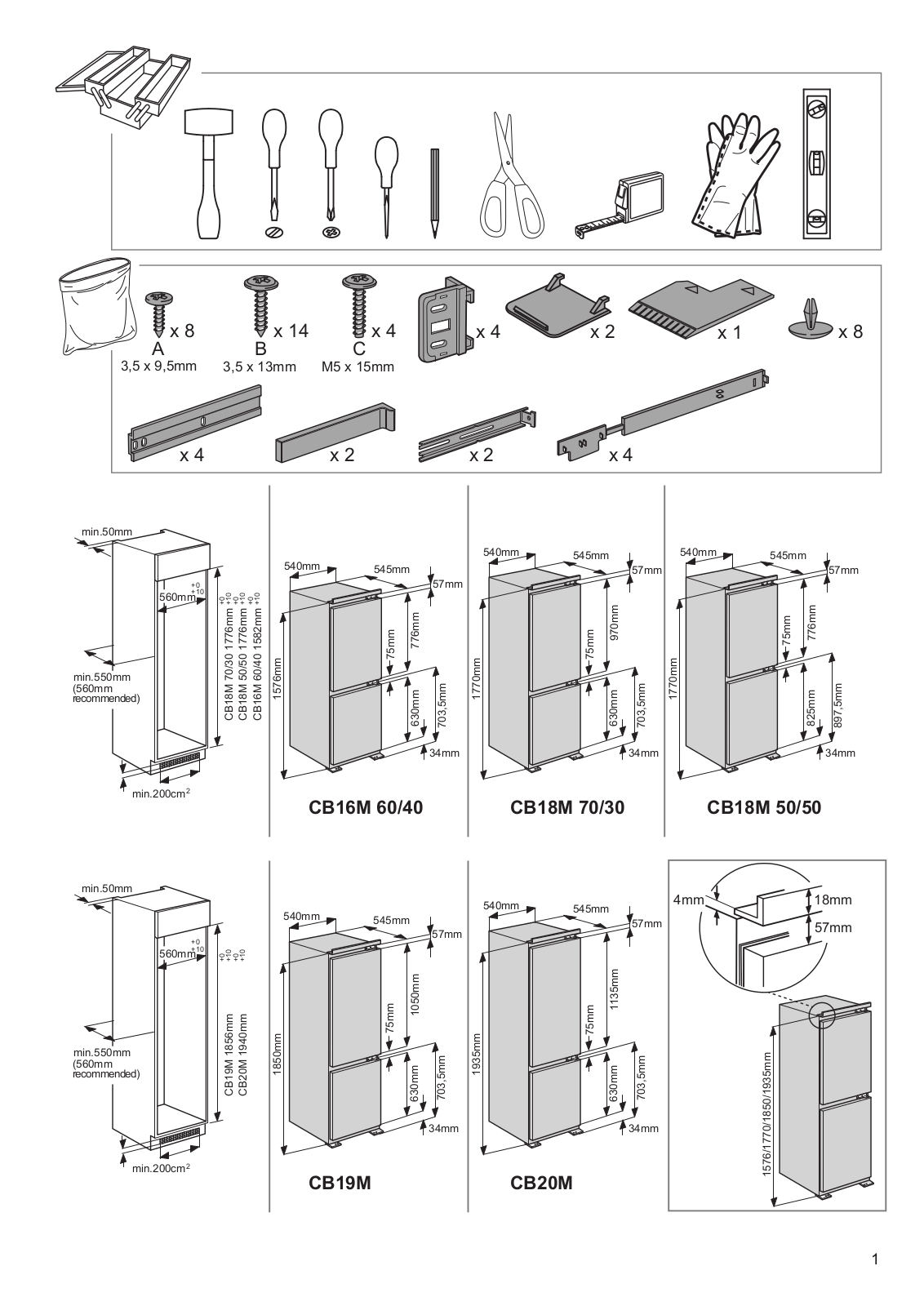 IGNIS ARL 6500/A+ Installation Instructions