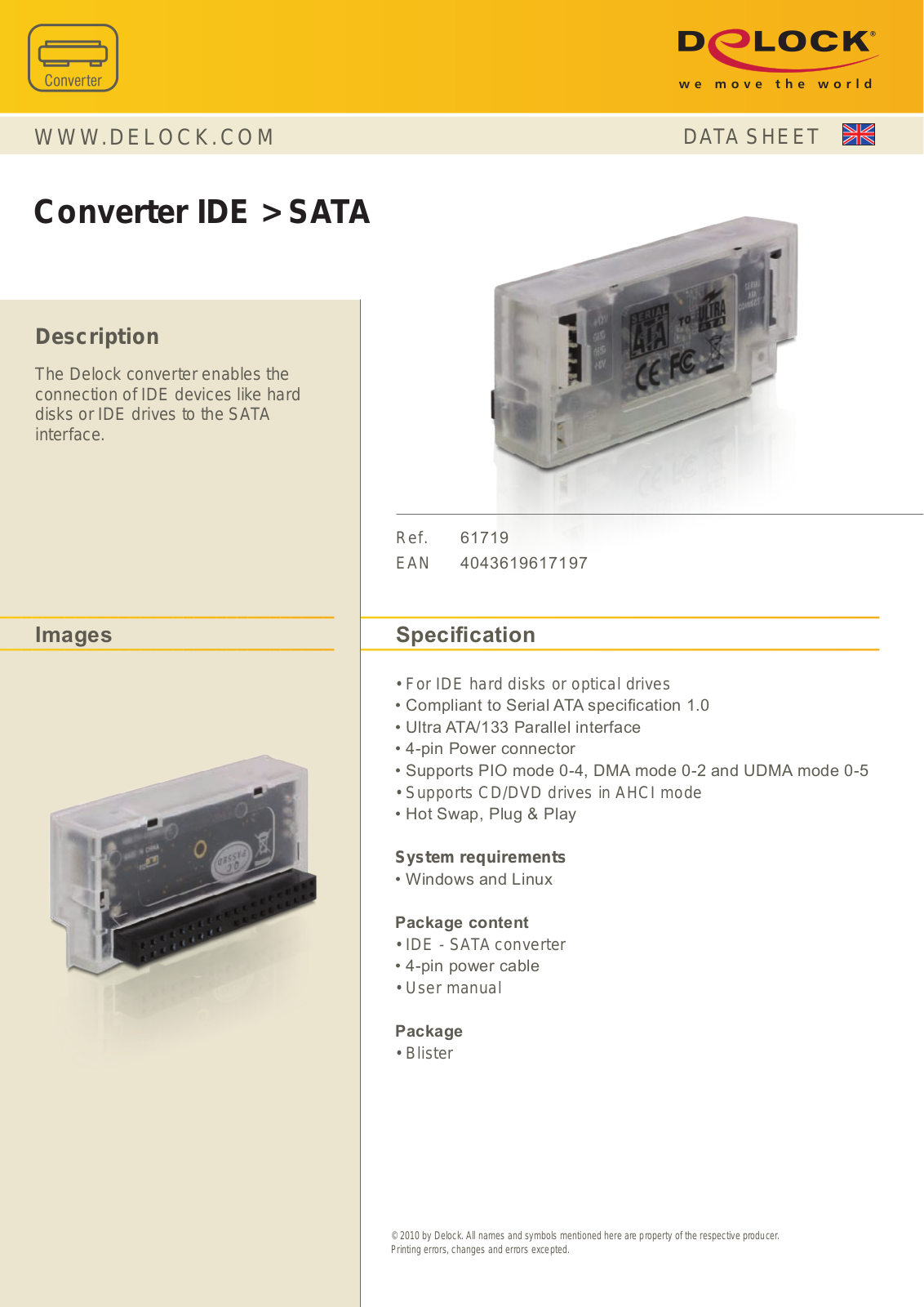 DeLOCK 61719 User Manual