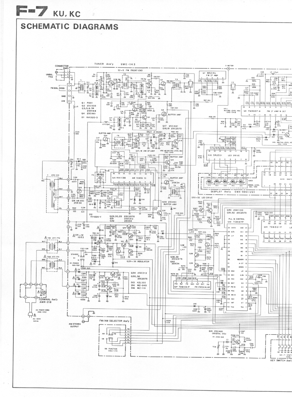 Pioneer F-7 Schematic