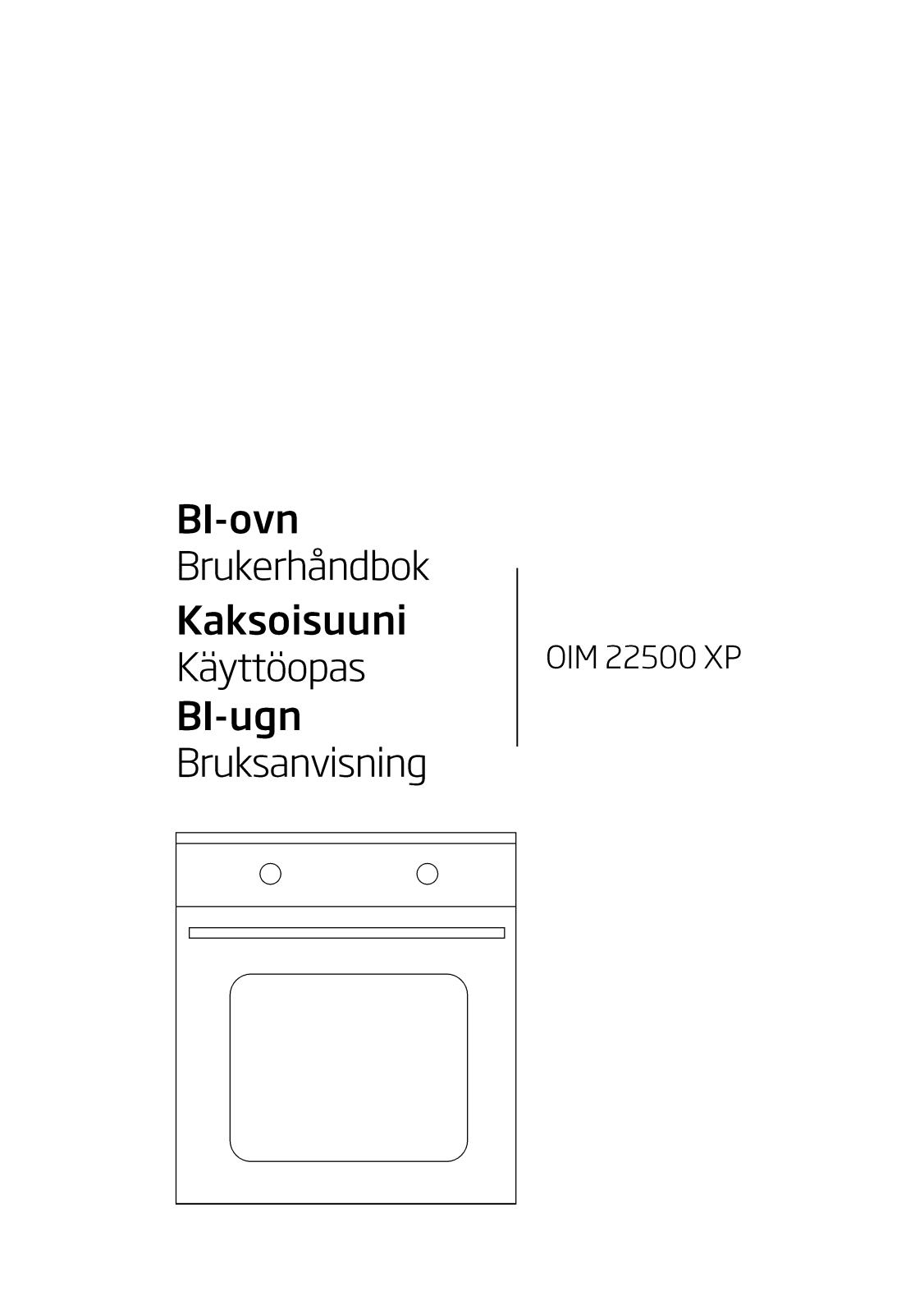 Beko OIM22500XP User manual