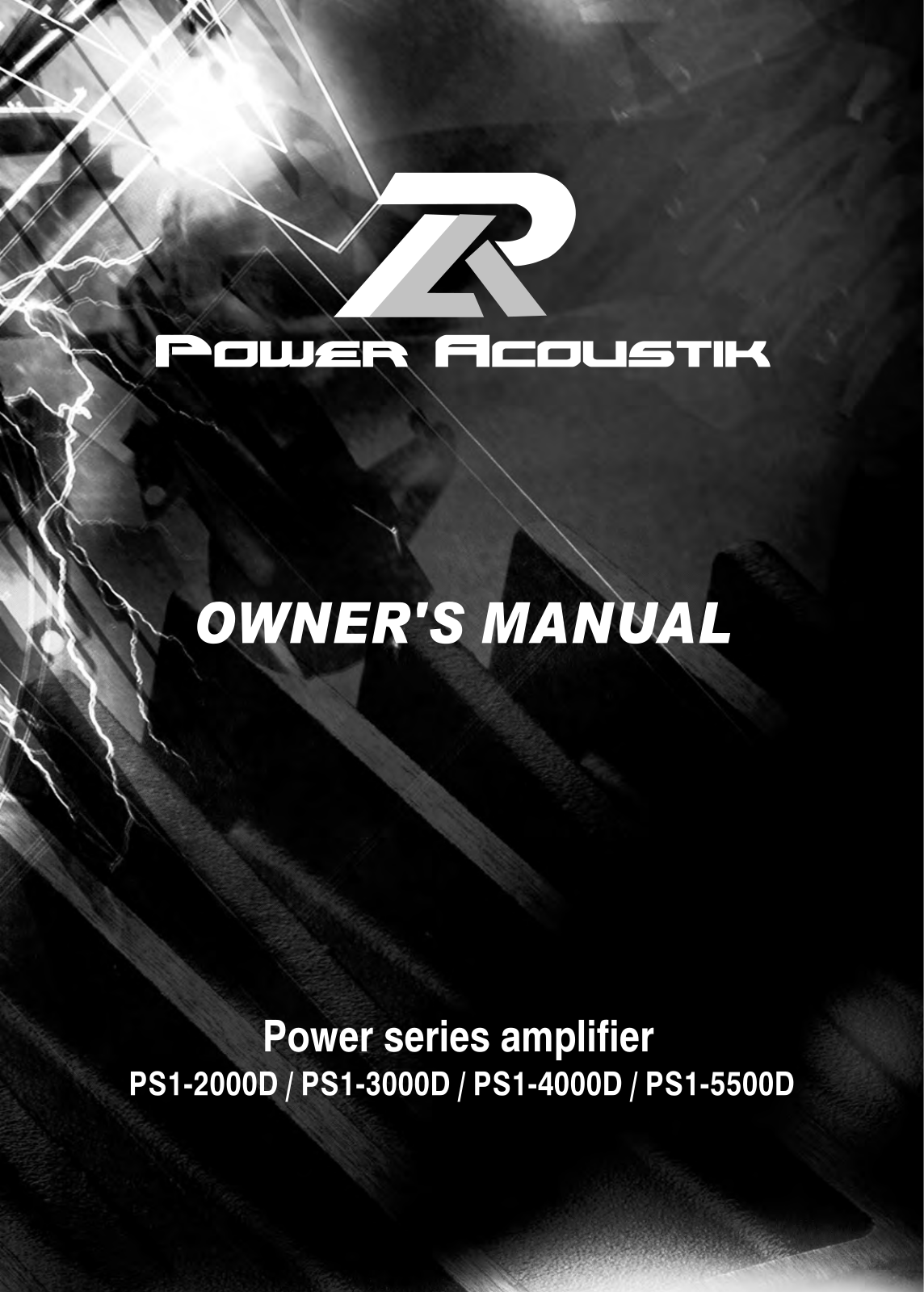 Power Acoustik PS1-2000D, PS1-3000D, PS1-4000D, PS1-5500D User Manual