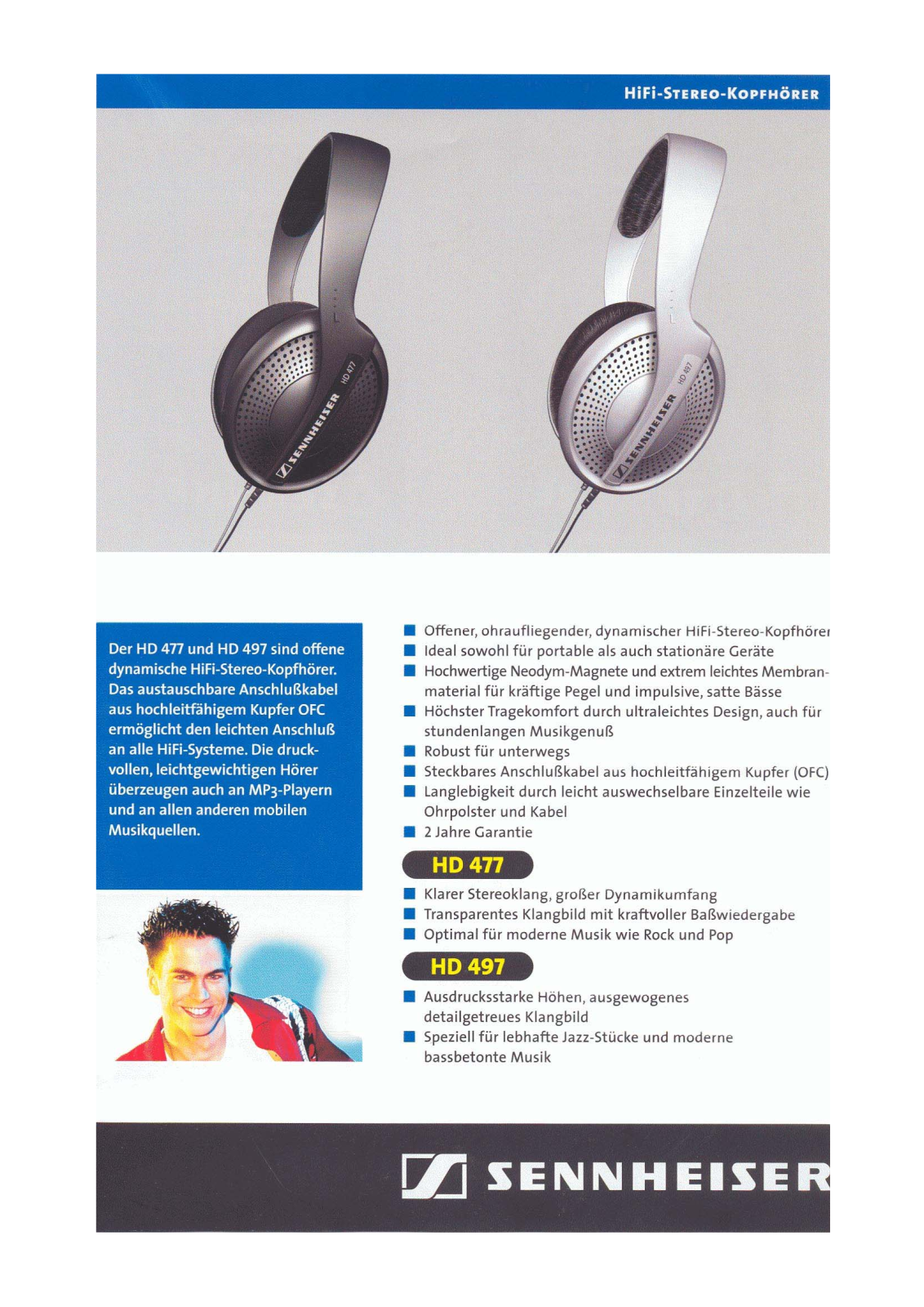 Sennheiser HD 497 PRODUCT SHEET