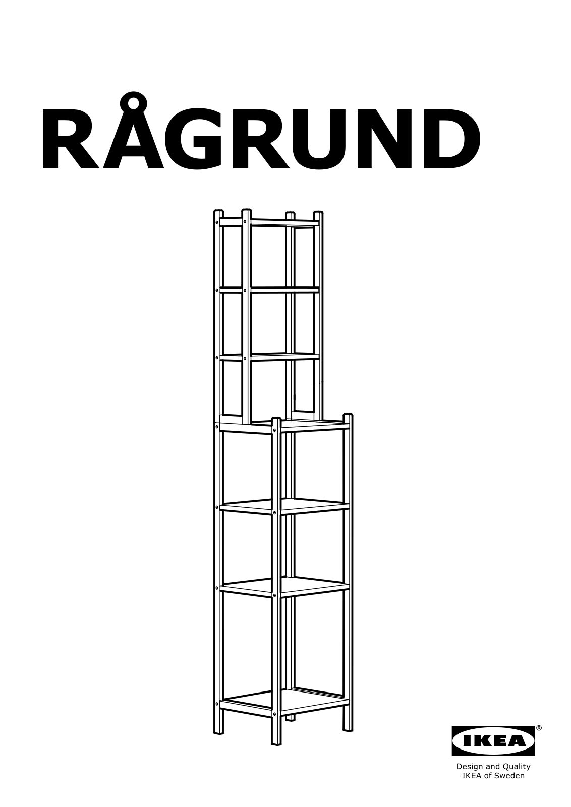 IKEA RÅGRUND Shelving unit User Manual