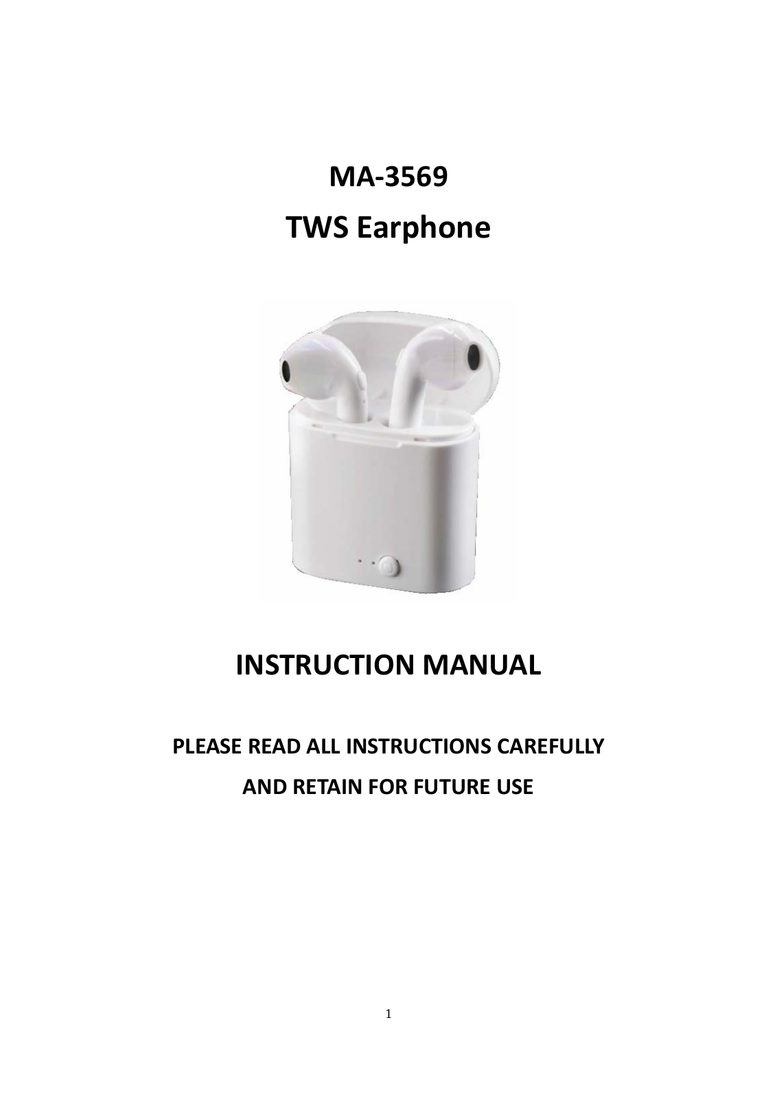 KINGSUN MA 3569 User Manual