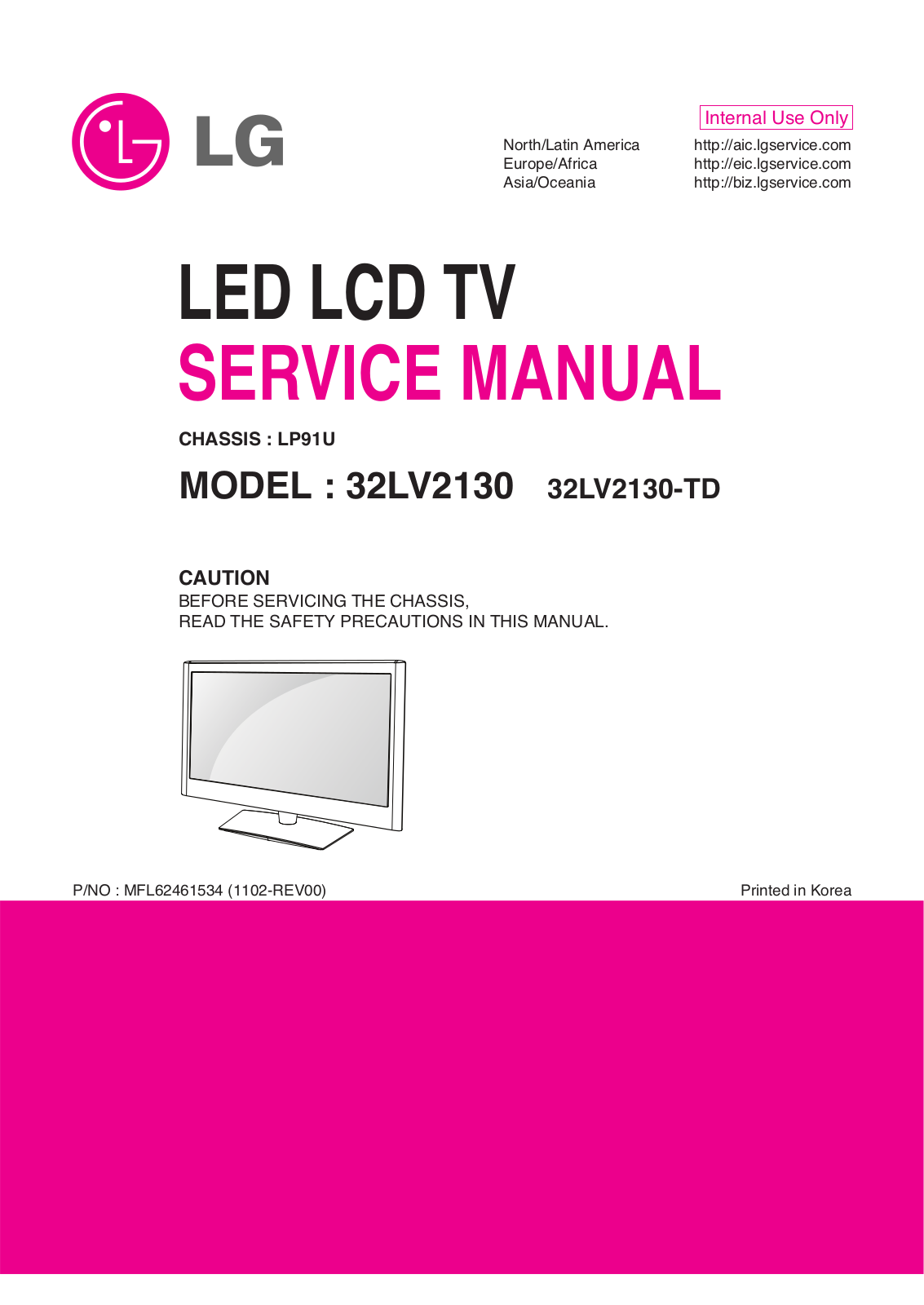 LG 32LV2130-TD Schematic