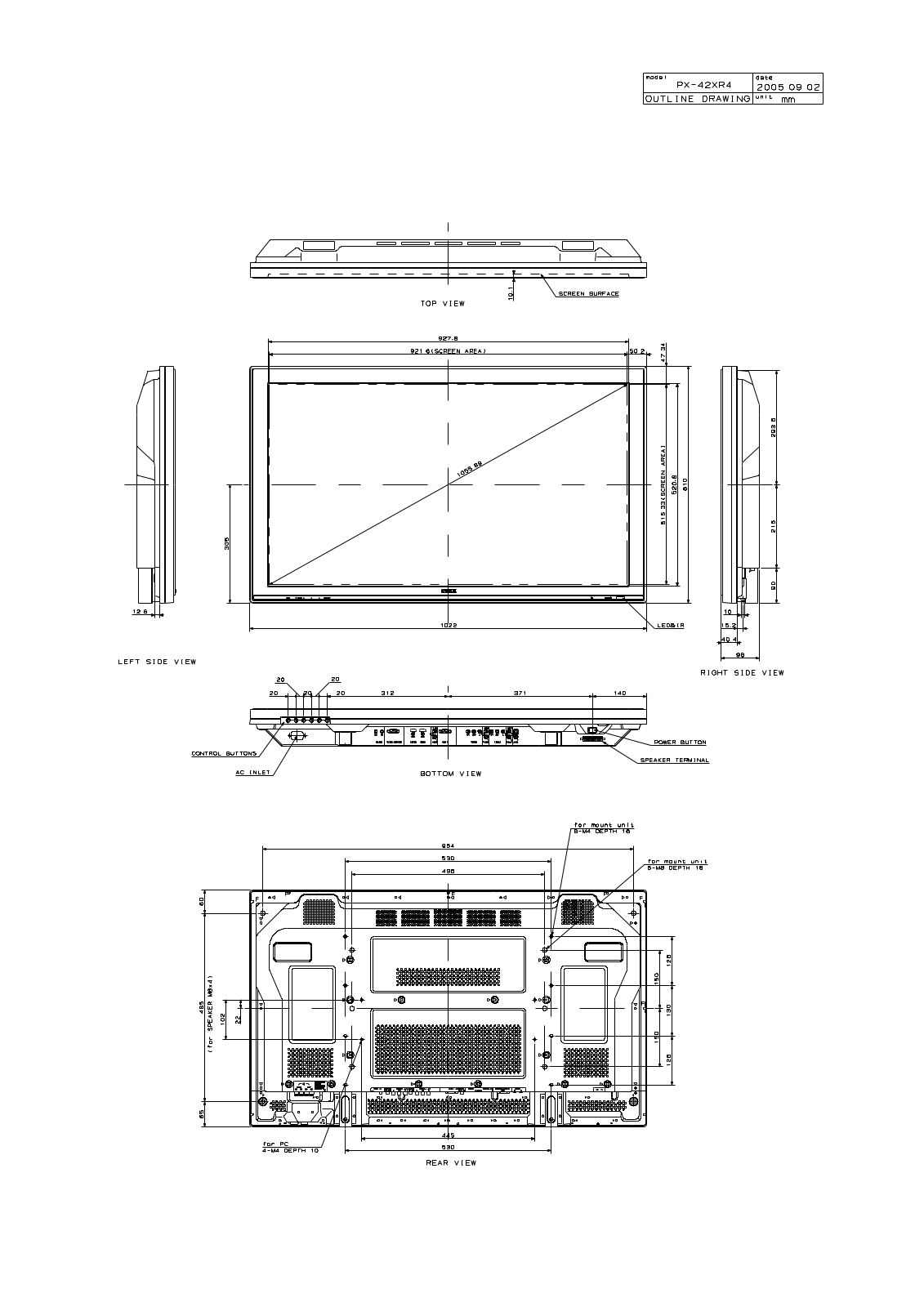 Nec PLASMASYNC42XR4+ schematics