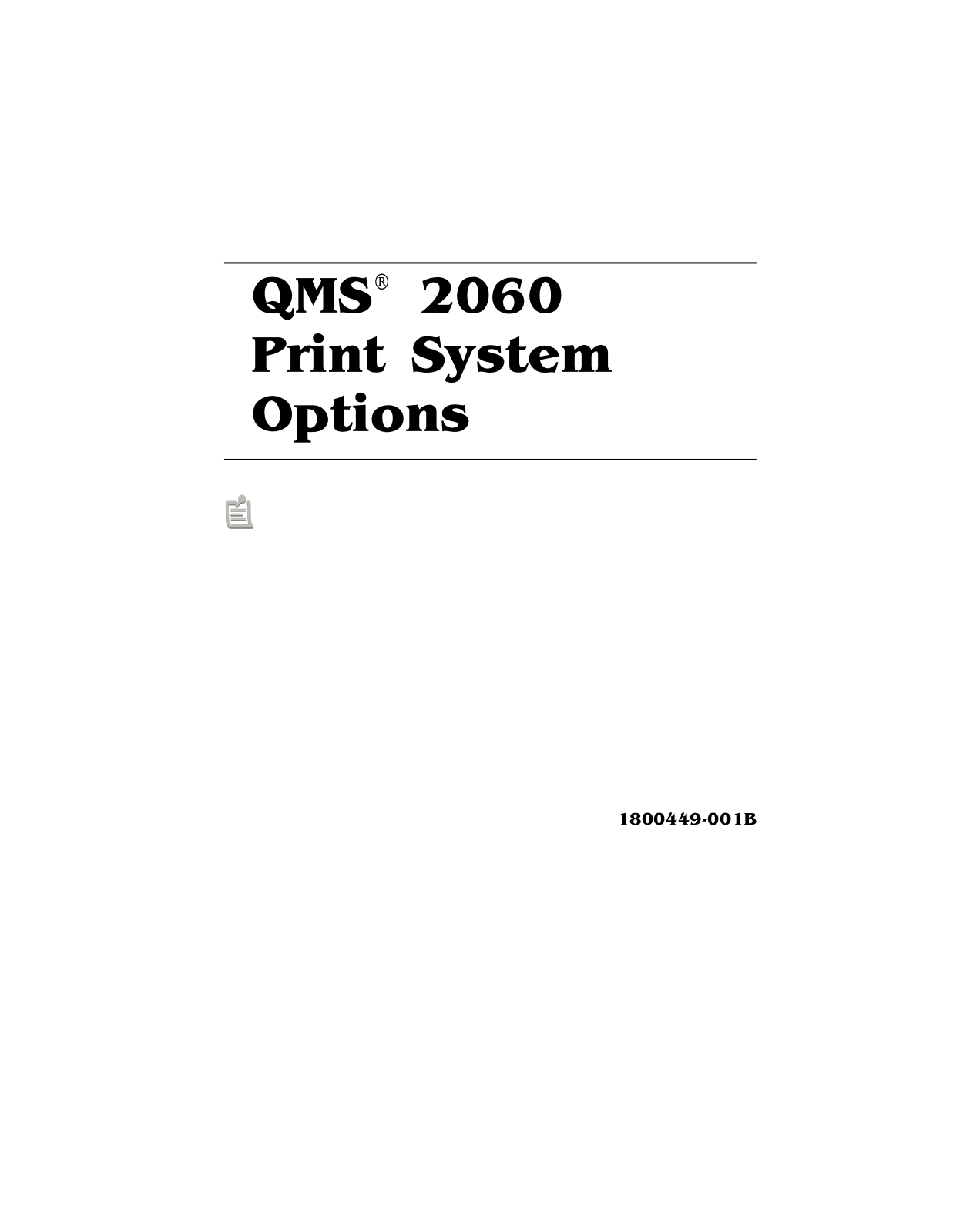 KONICA MINOLTA QMS 2060 Guide